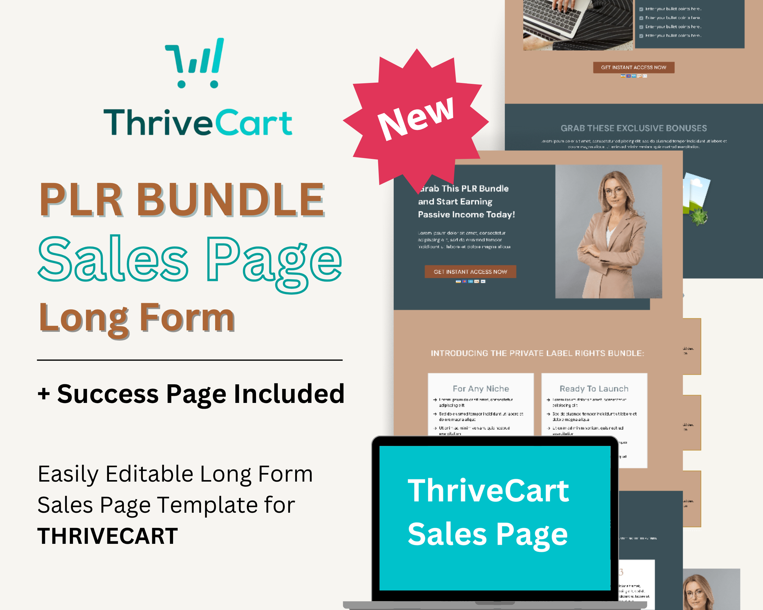 PLR Bundle Sales Page Template in ThriveCart