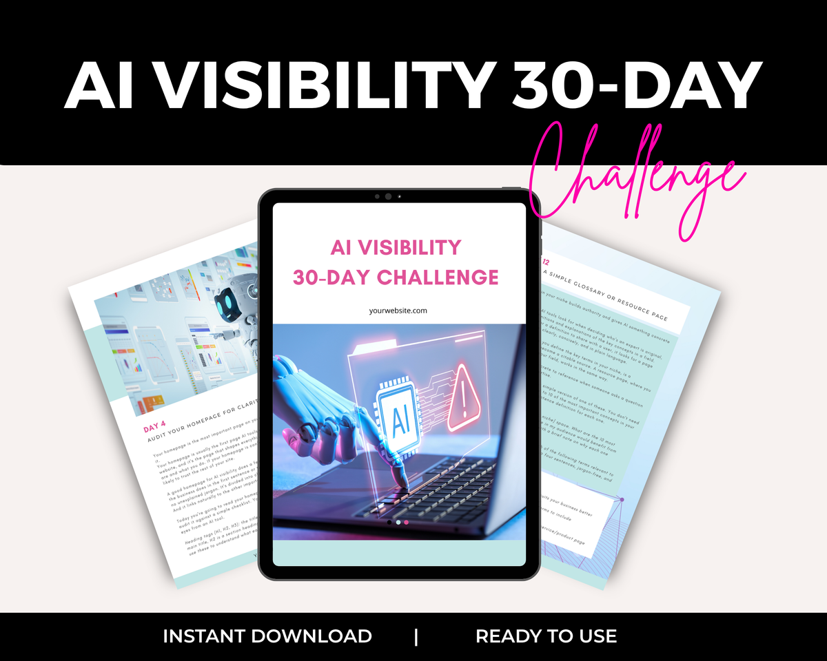 30-Day AI Visibility Challenge | PLR Ready