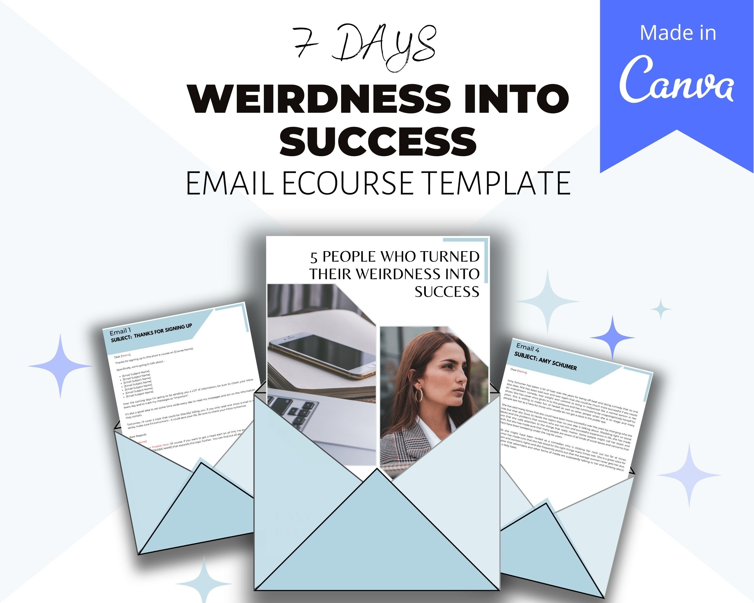 Editable 5 People Turned Weirdness Into Success Emails | Newsletter Template