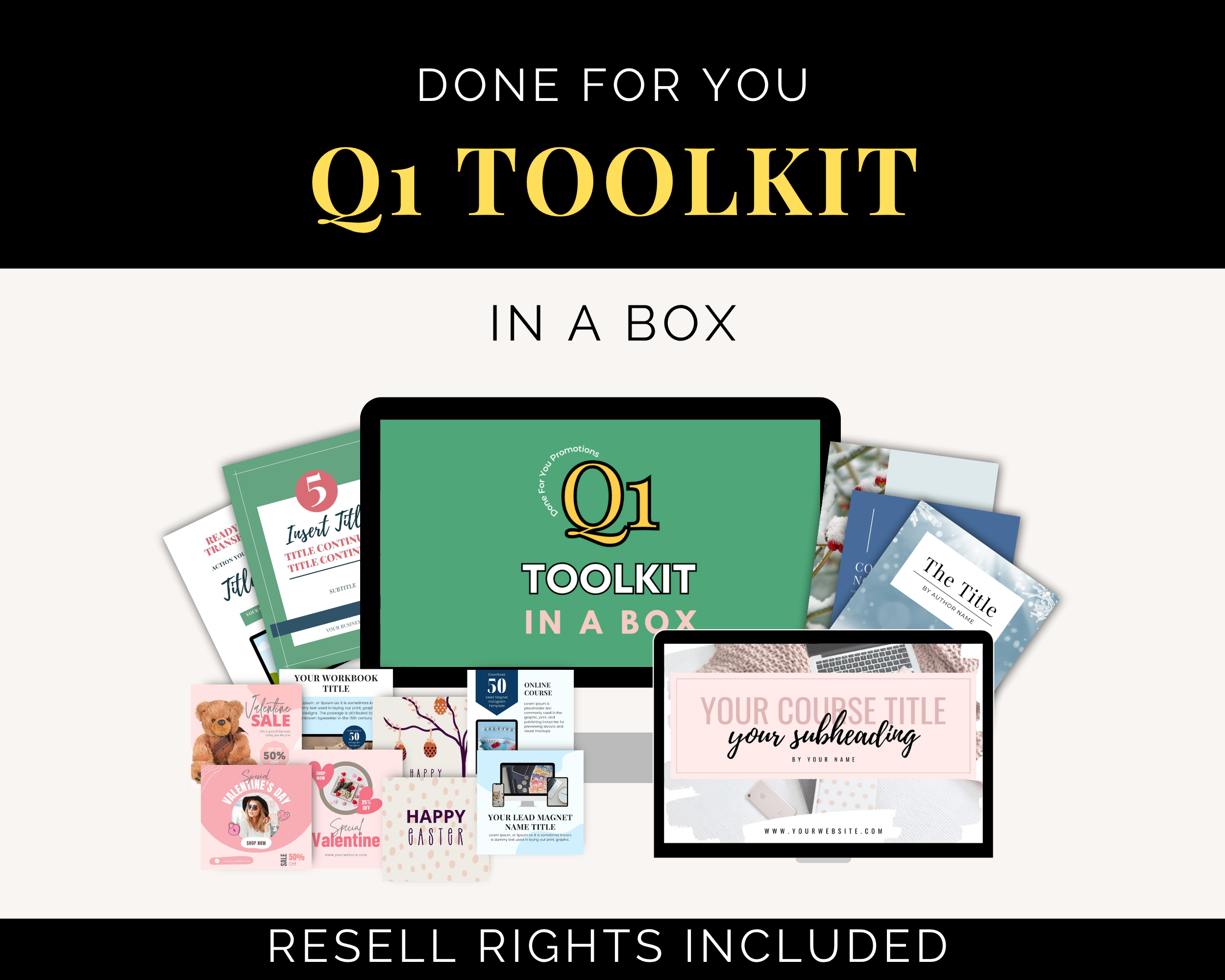 The Q1 Toolkit in a Box | Themed Marketing Promo Boxes