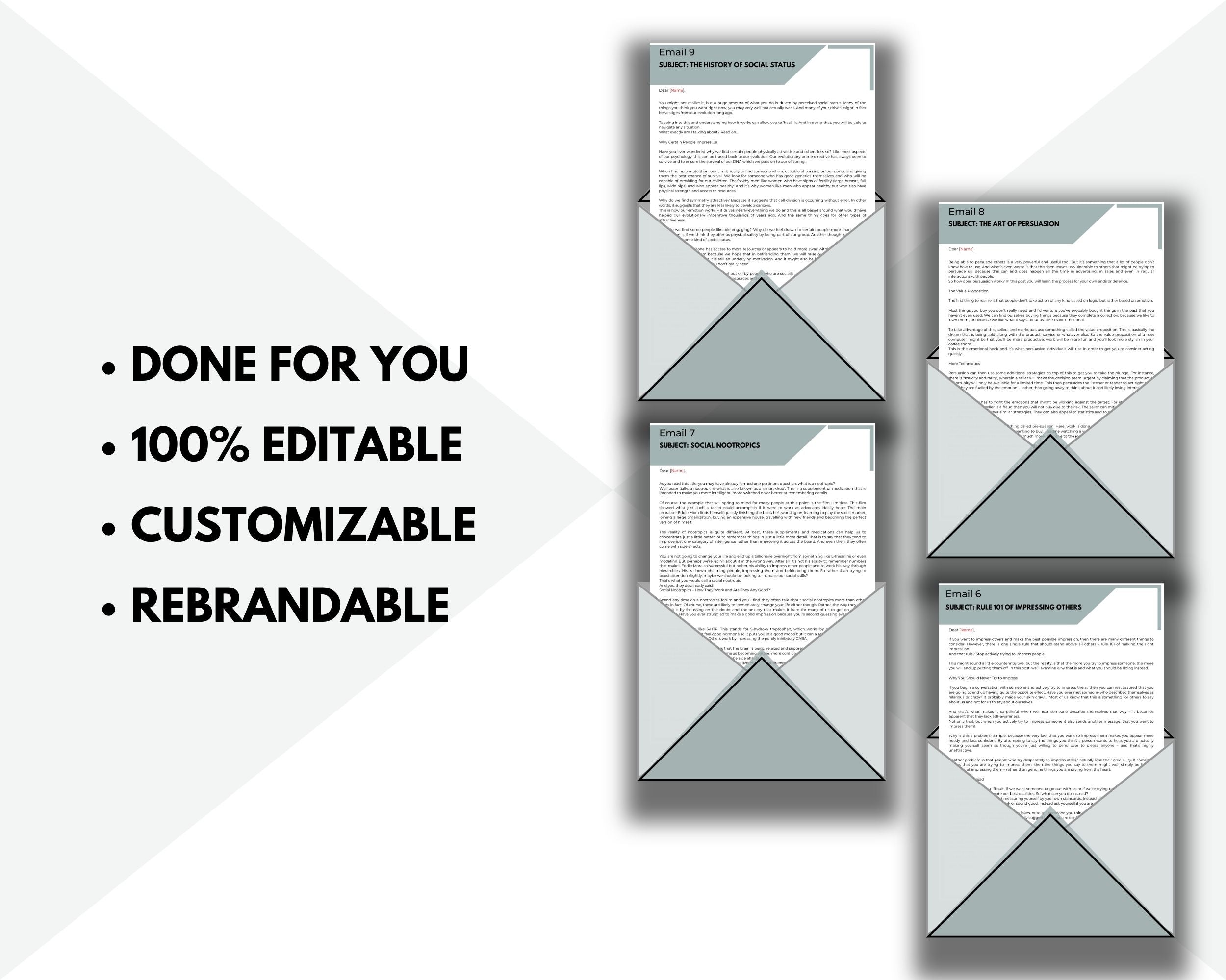 10-Day Impress Everyone Emails | Rebrandable Done-for-You eCourse