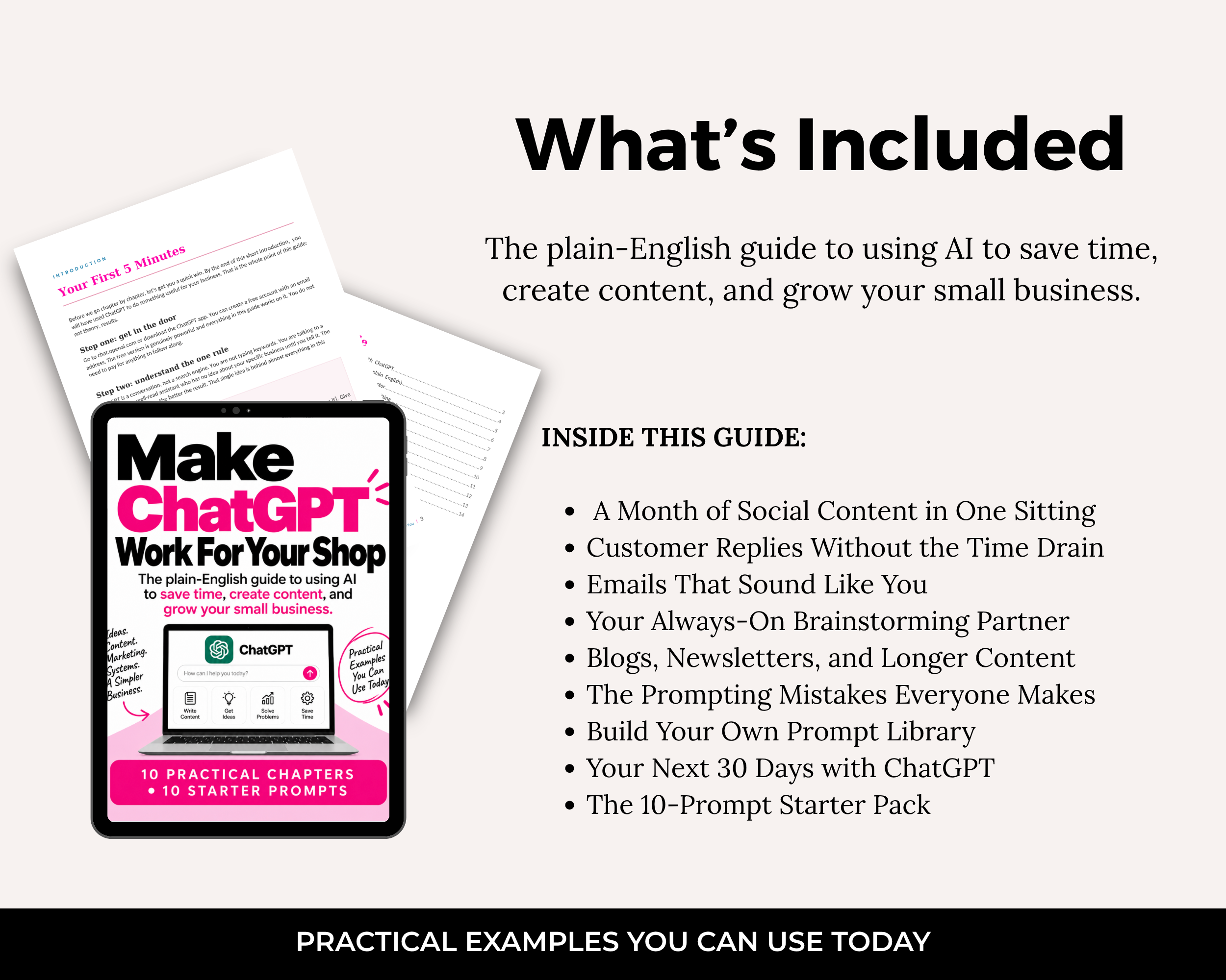 Make Chat GPT Work For Your Business Guide | PLR Ready