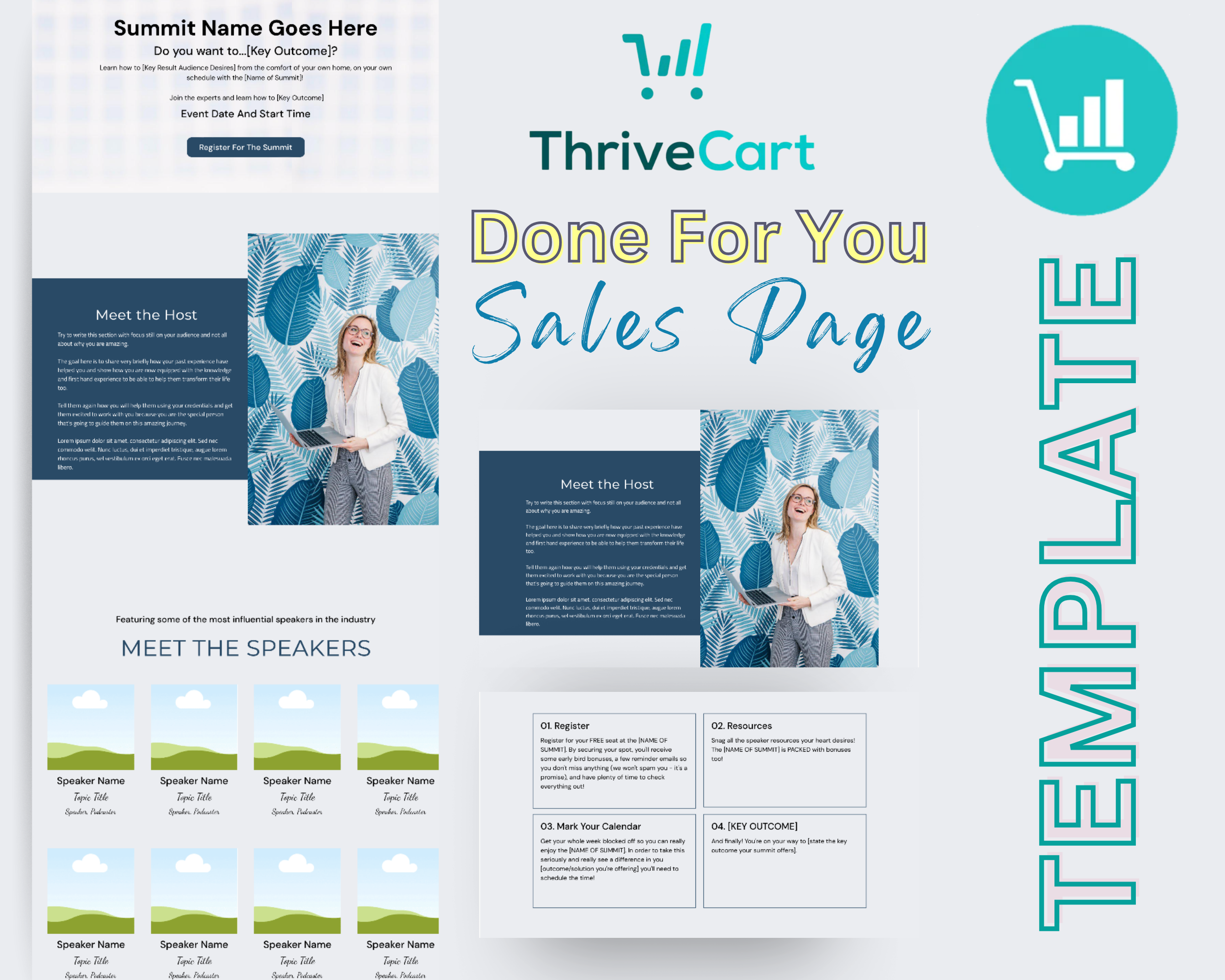 Entrepreneurial Summit Sales Page Template in ThriveCart