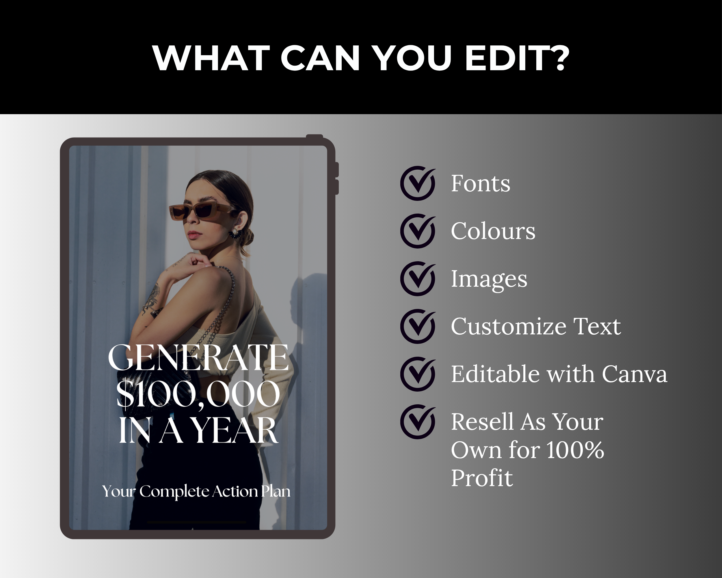 Generate $100k IN A YEAR Playbook with PLR, MRR