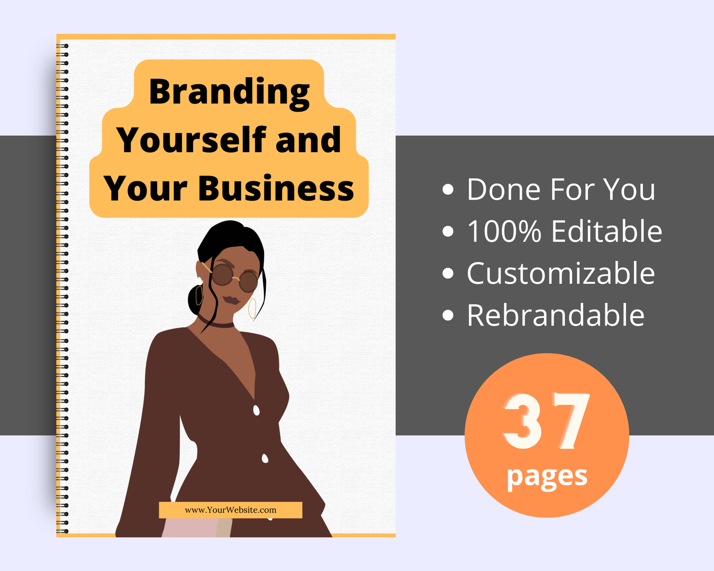 Editable Branding Yourself and Your Business | Done-for-You Ebook in Canva