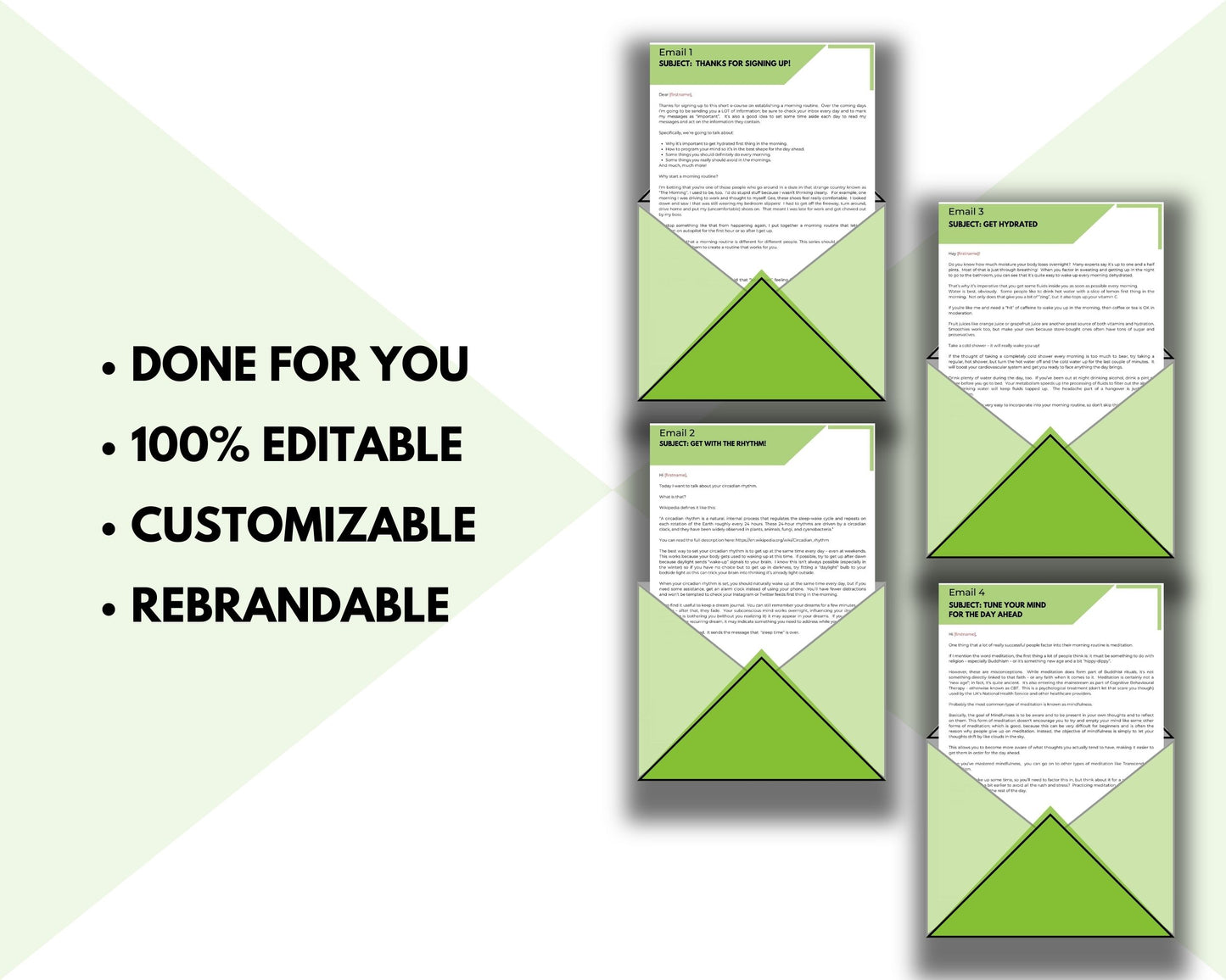 Morning Rituals 7 Emails | Email eCourse Template
