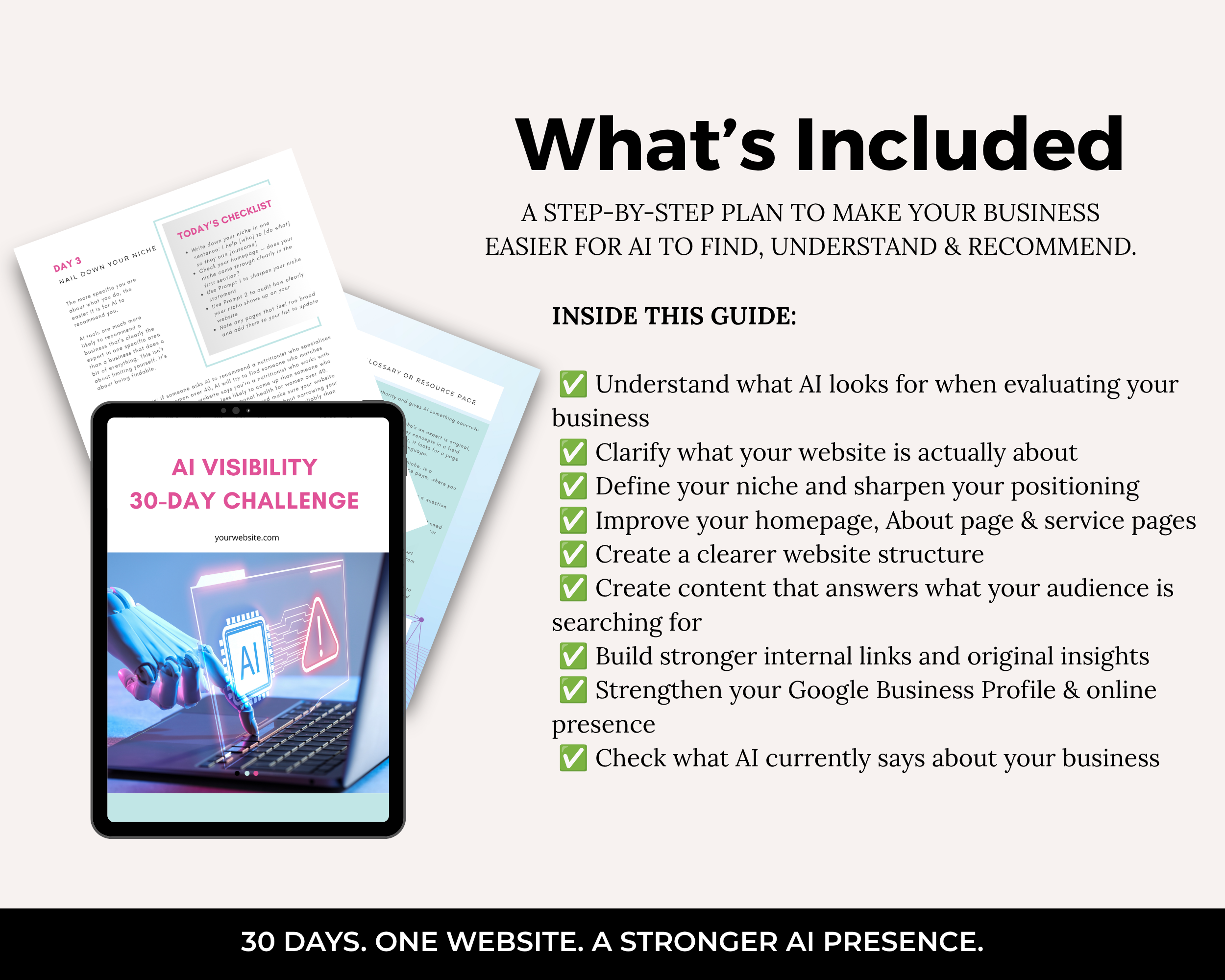 30-Day AI Visibility Challenge | PLR Ready