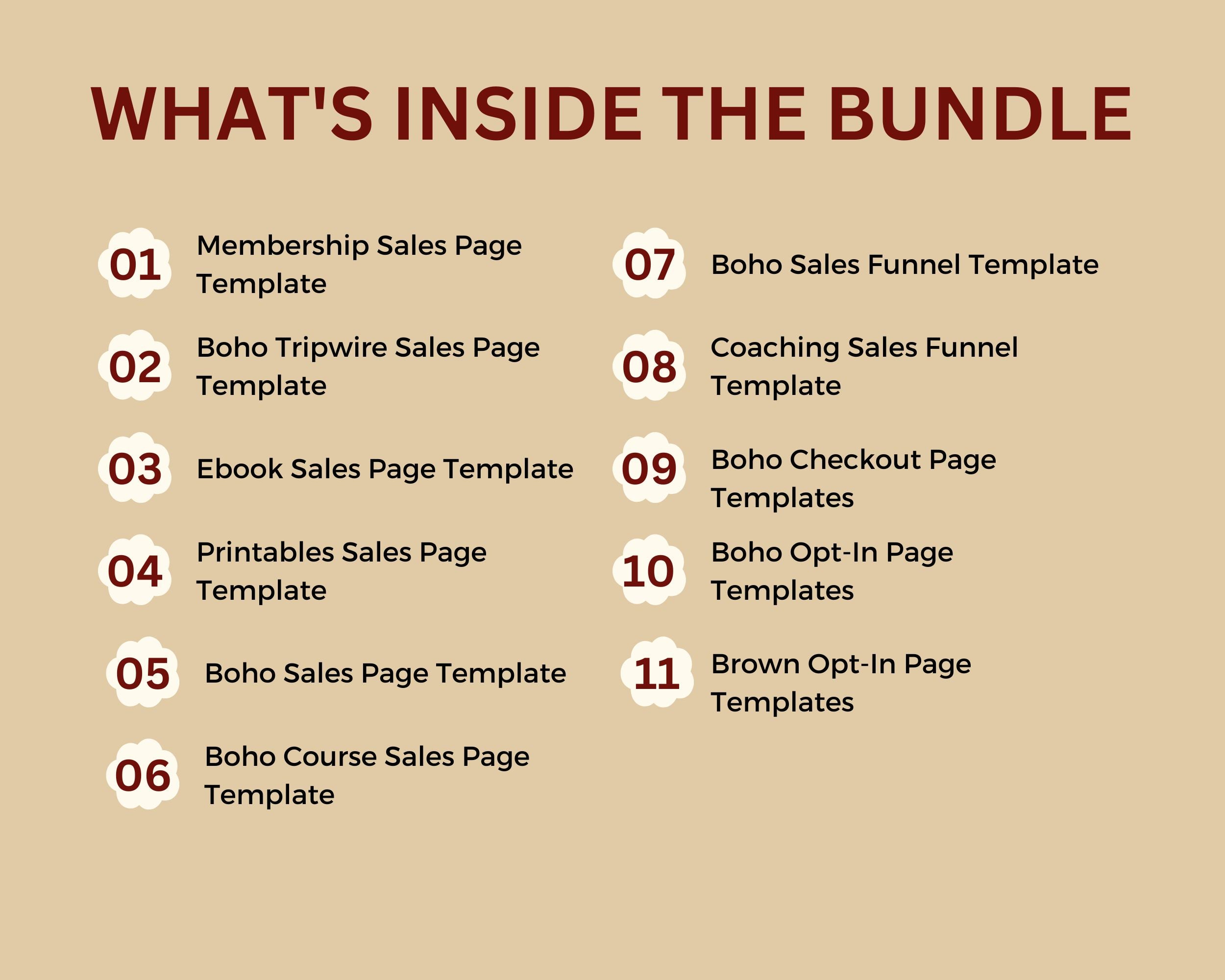 ThriveCart Boho Bundle Templates