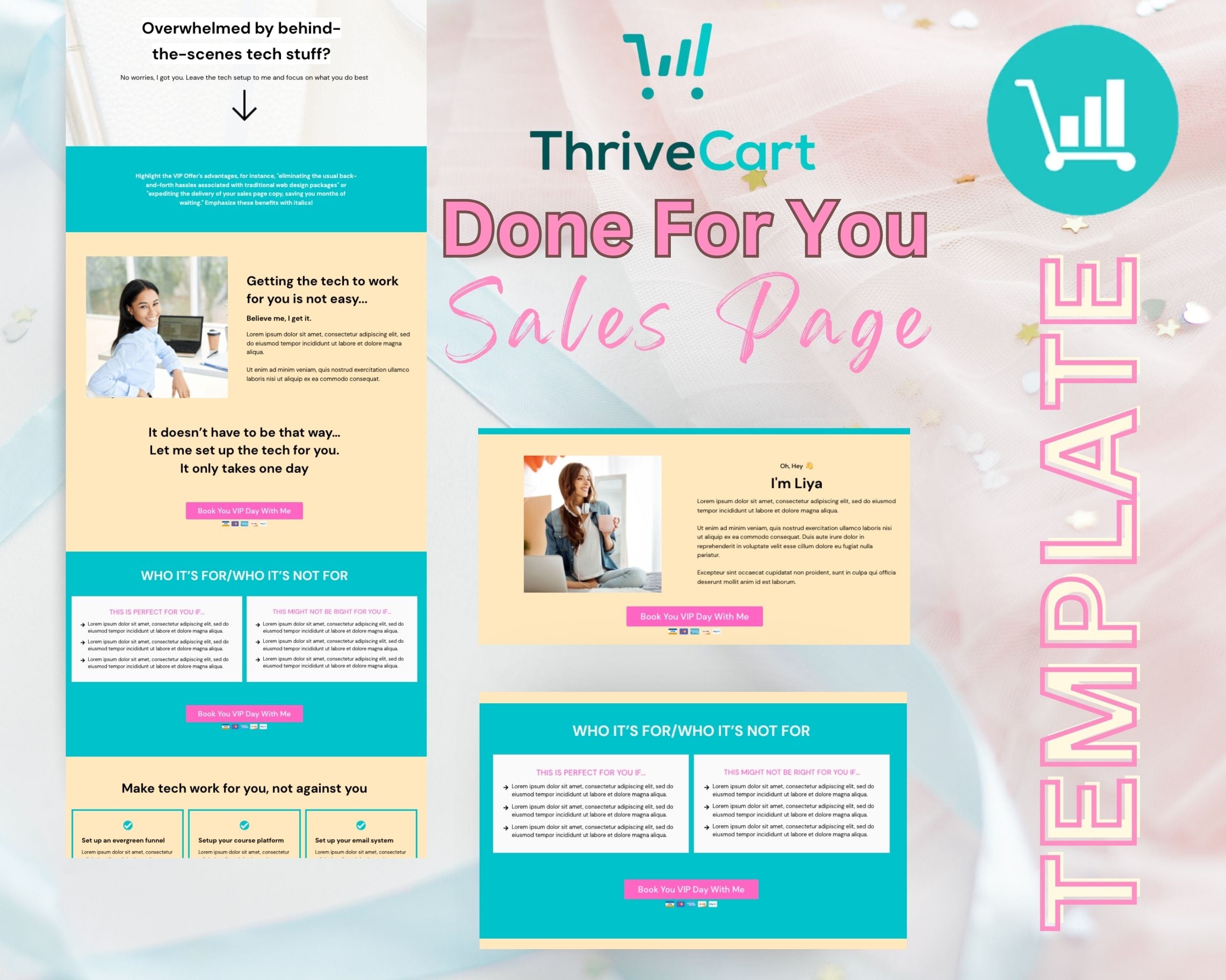 VIP Day Sales Page Template in ThriveCart