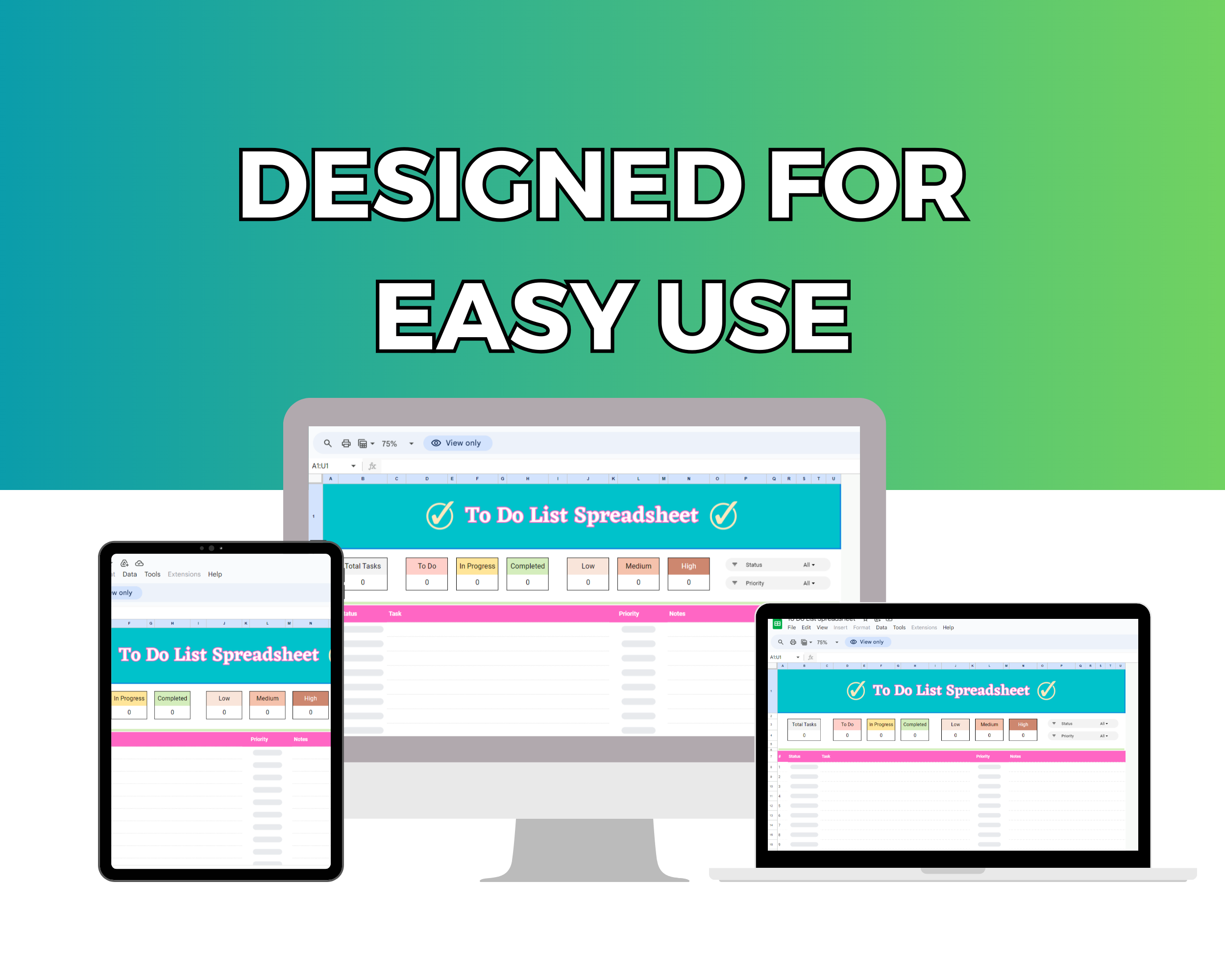To Do List Google Spreadsheet | Simple To Do List Google Sheets