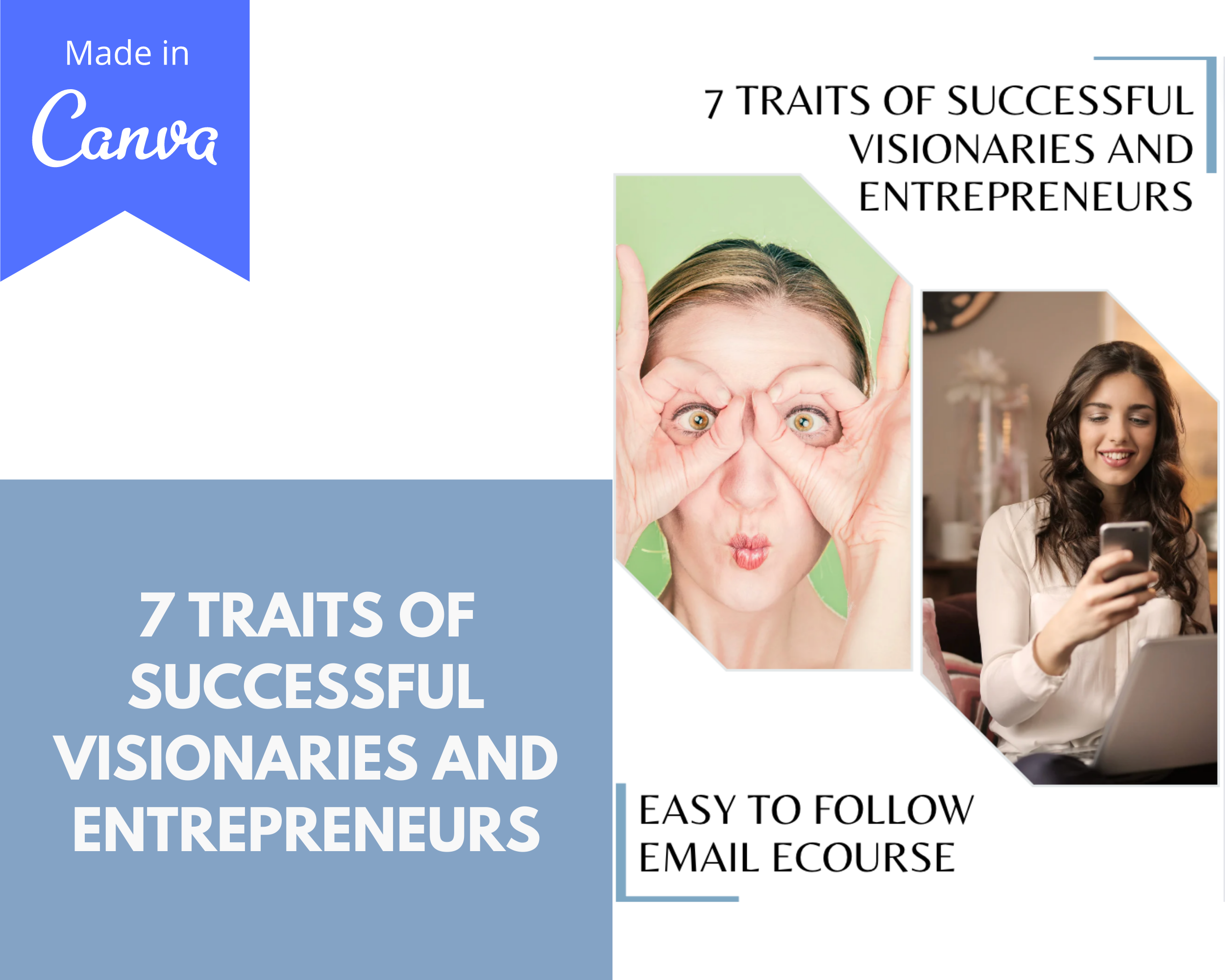 Editable 7 Traits of Successful Visionaries and Entrepreneurs Emails | Done-for-You eCourse