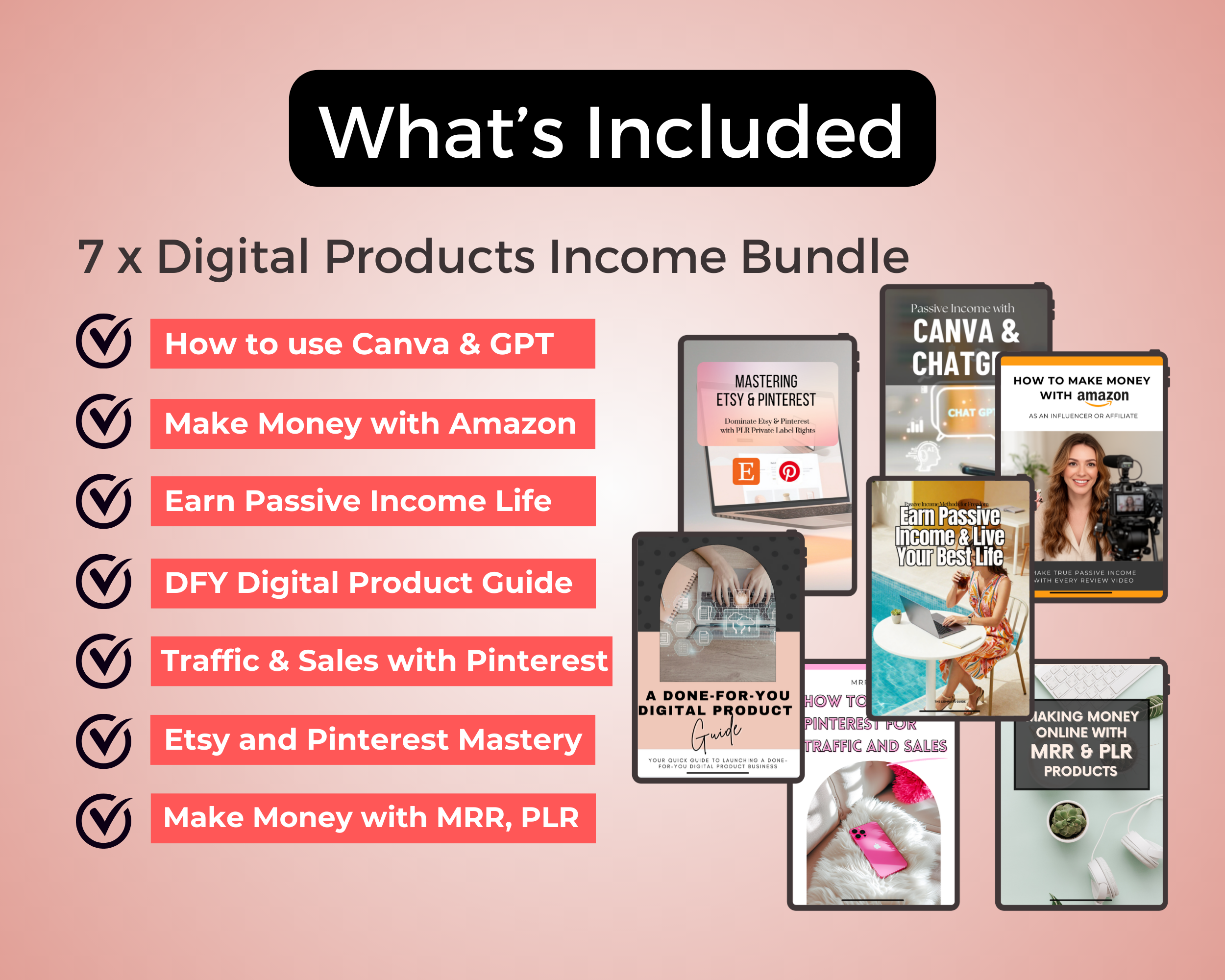 Double Mega Bundle of 46 PLR Ebooks in Canva