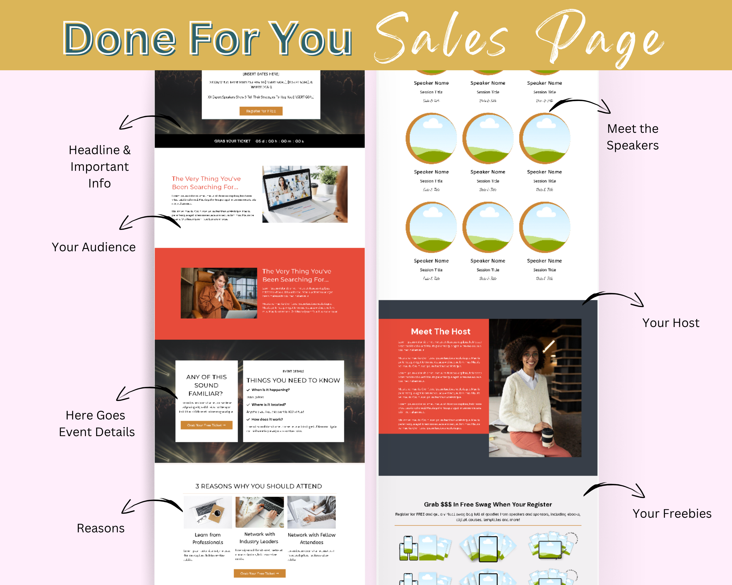 Virtual Summit Sales Page Template in ThriveCart