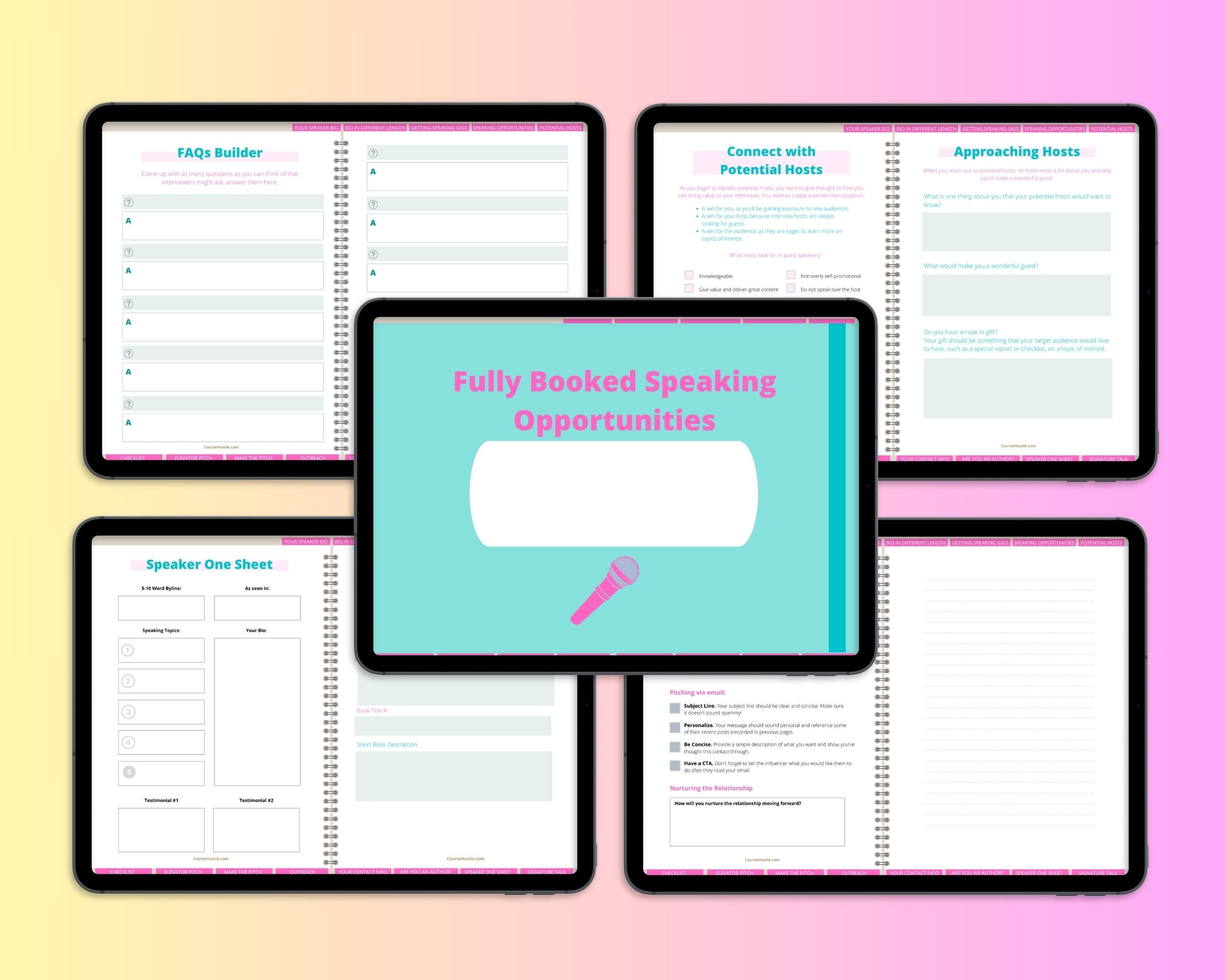 Online Speaking Opportunities Digital Workbook | Hyperlinked PDF | Suitable with Goodness & Notability