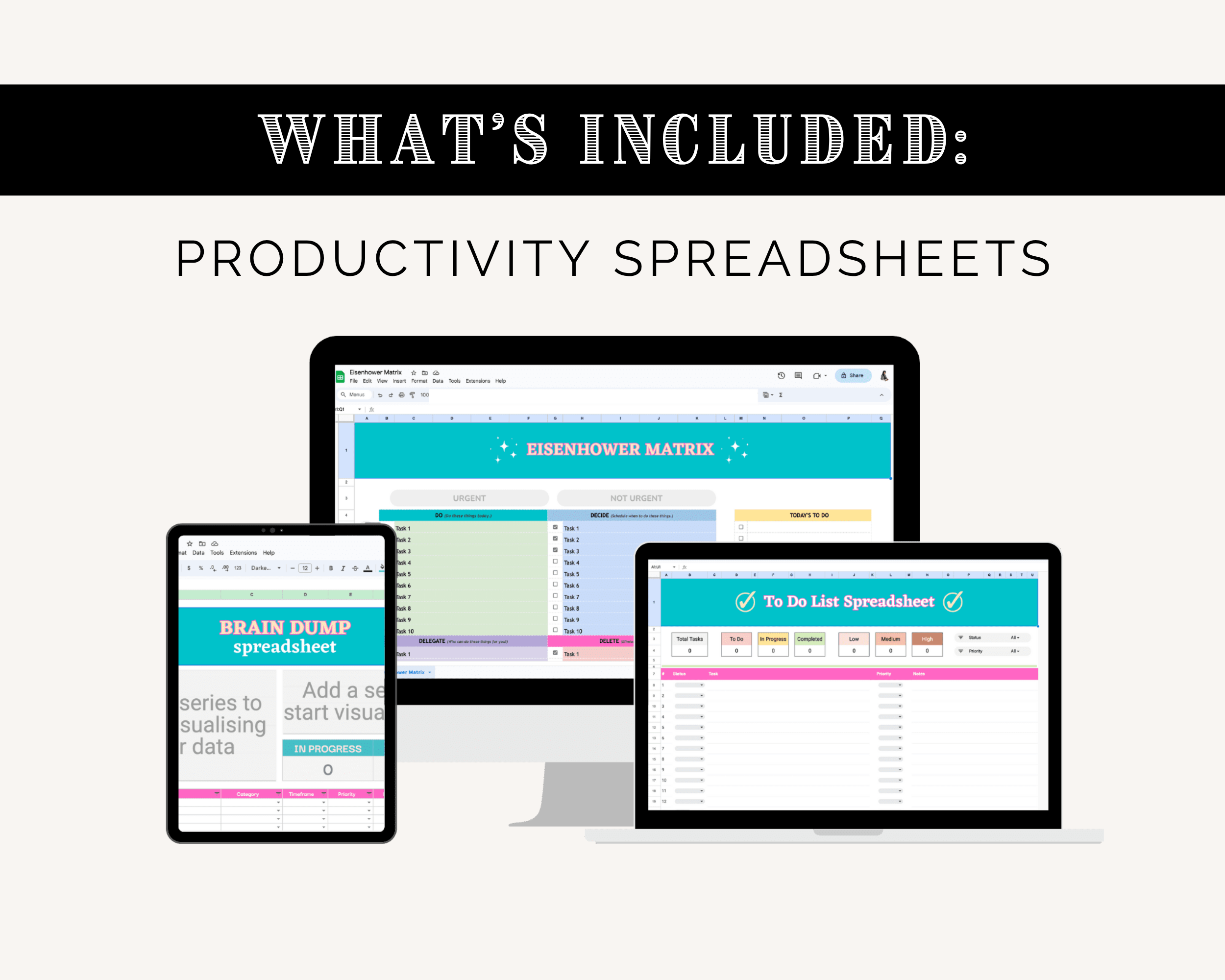 The CEO Business Spreadsheets | Marketing Spreadsheets | Productivity Spreadsheets