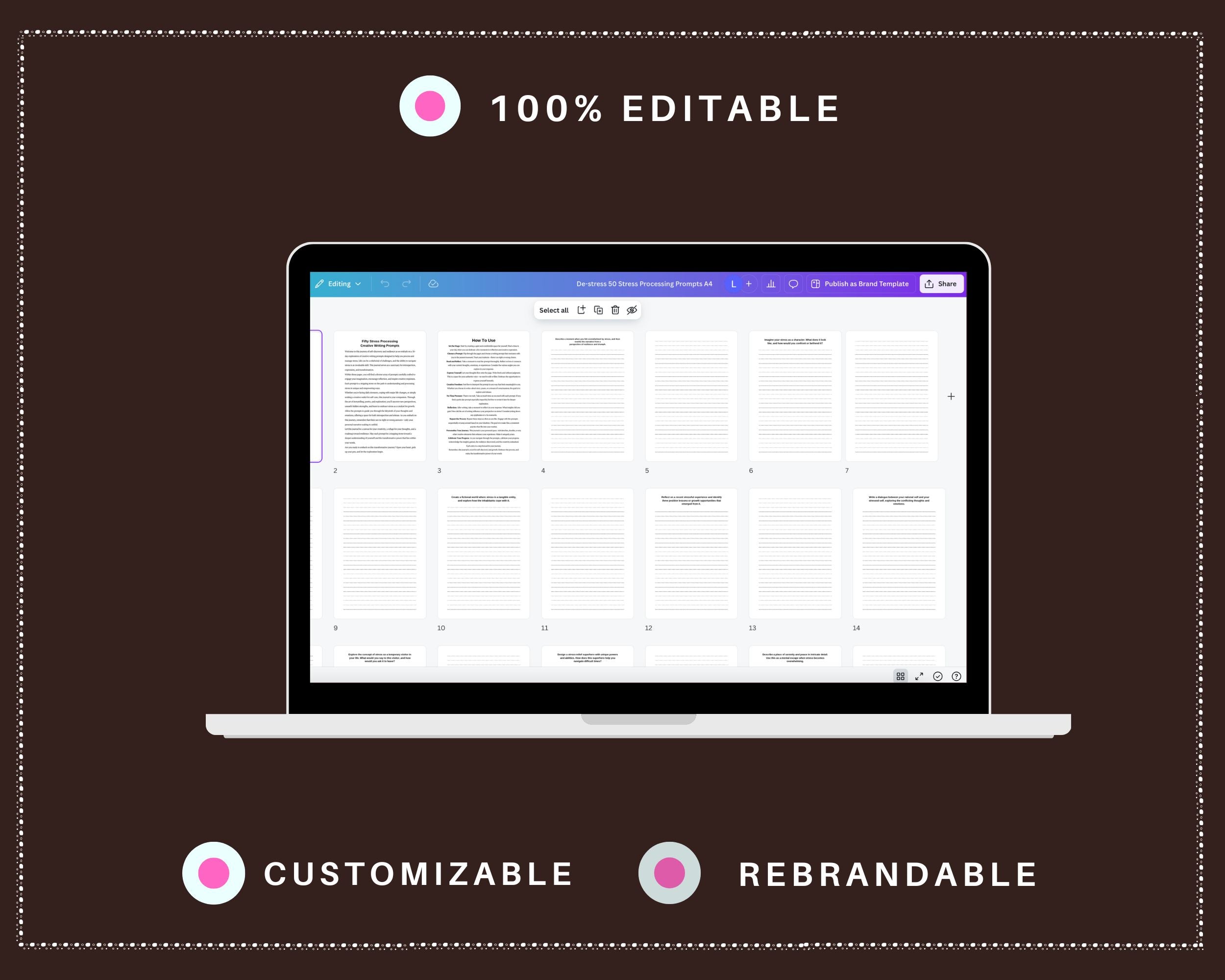 Editable Recipe Binder Templates in Canva | Commercial Use