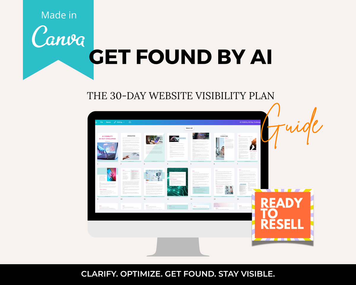 30-Day AI Visibility Challenge | PLR Ready