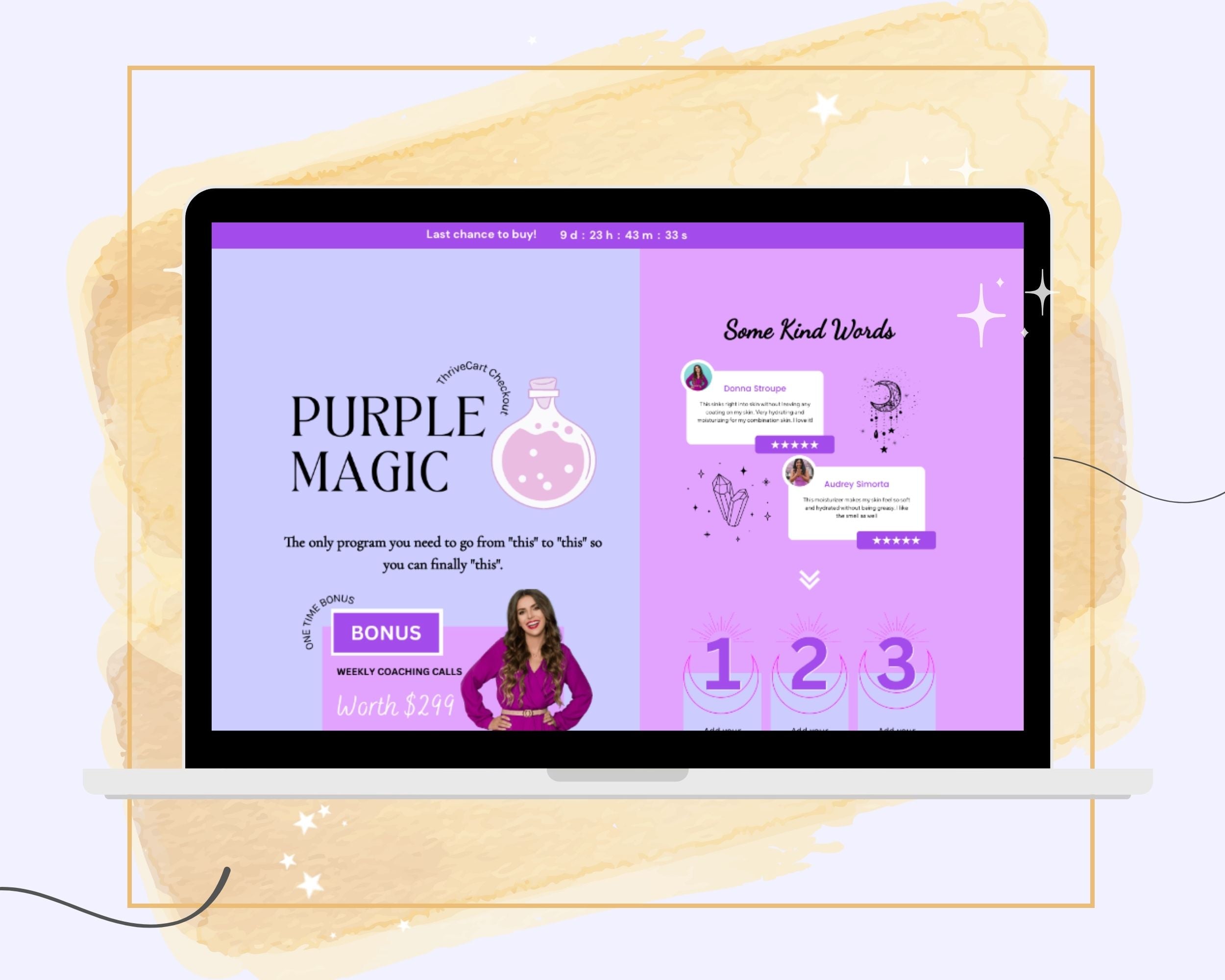 Purple Magic ThriveCart Checkout Template