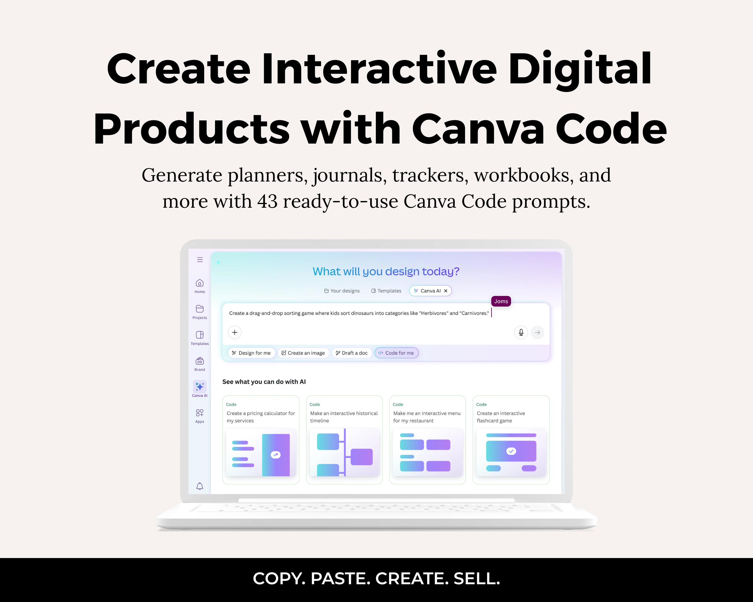 Canva Code Prompt Library