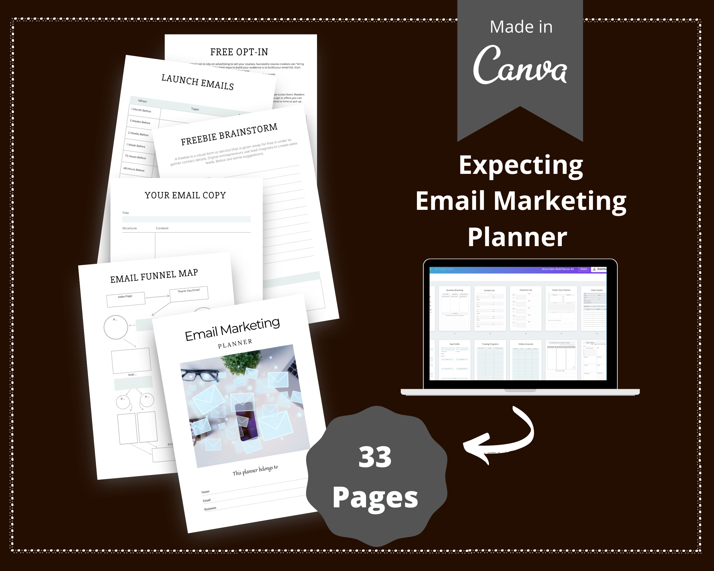 Editable Email Planner Templates in Canva | Marketing Templates