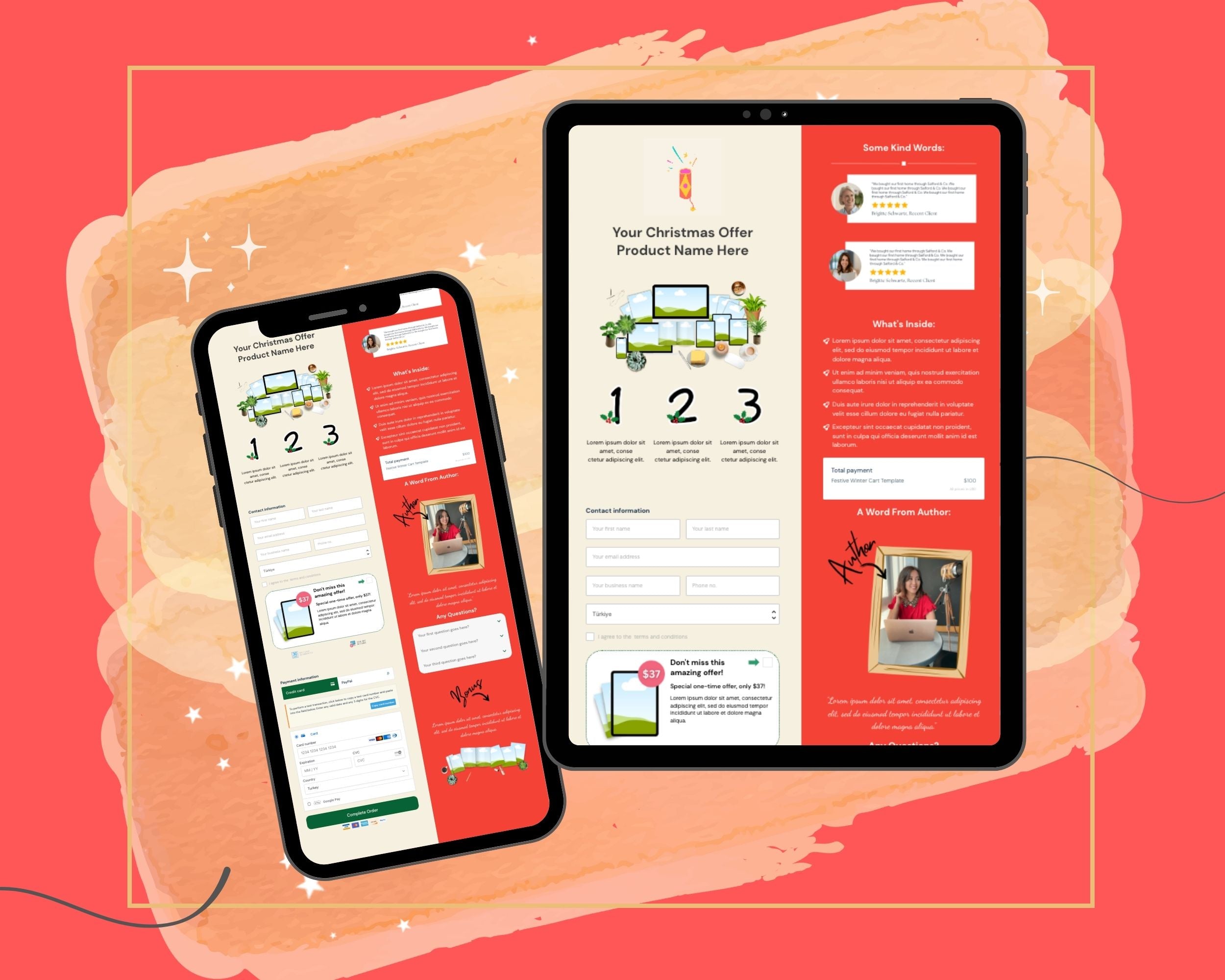 Christmas ThriveCart Checkout Template