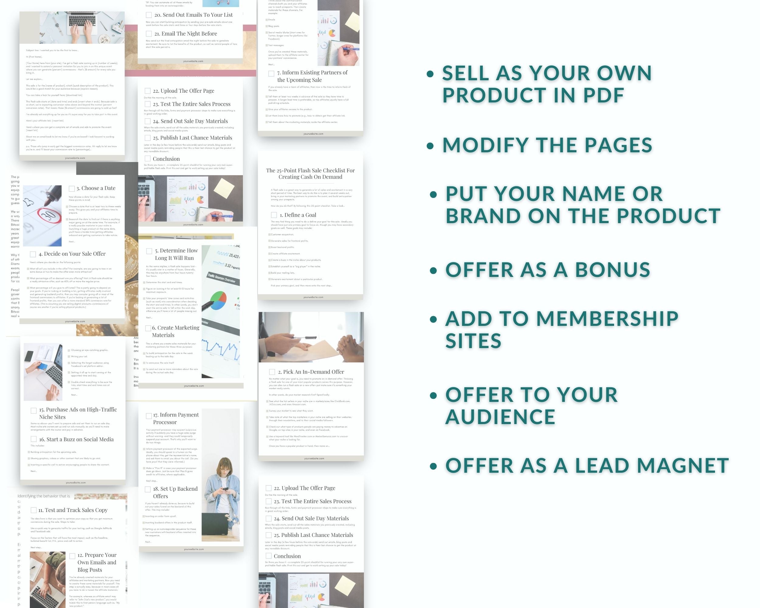Done-for-You Mini 25-Point Flash Sale Checklist For Creating Cash On Demand