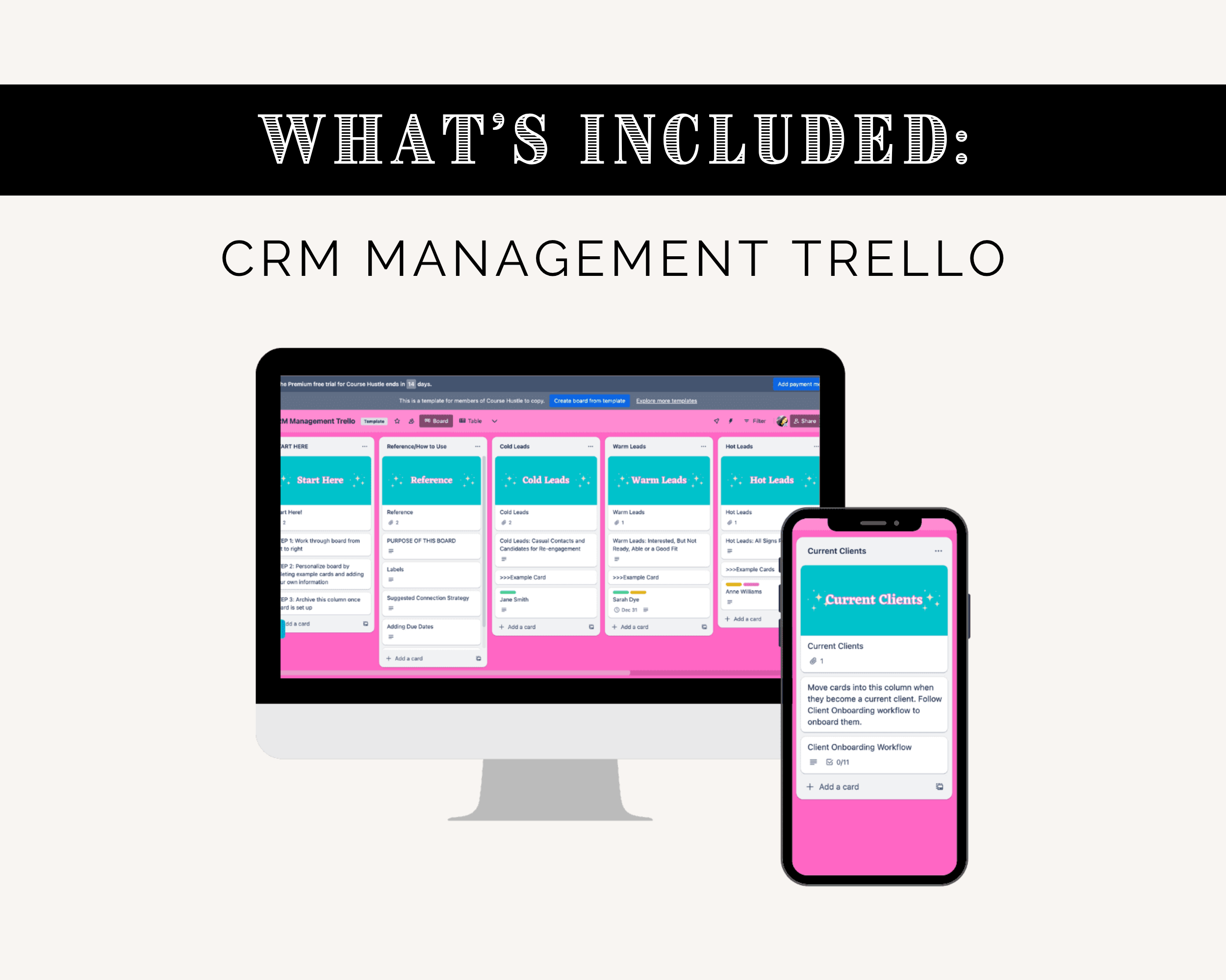 Boss Babe Starter Kit | Business HQ Trello Board | Think Like CEO