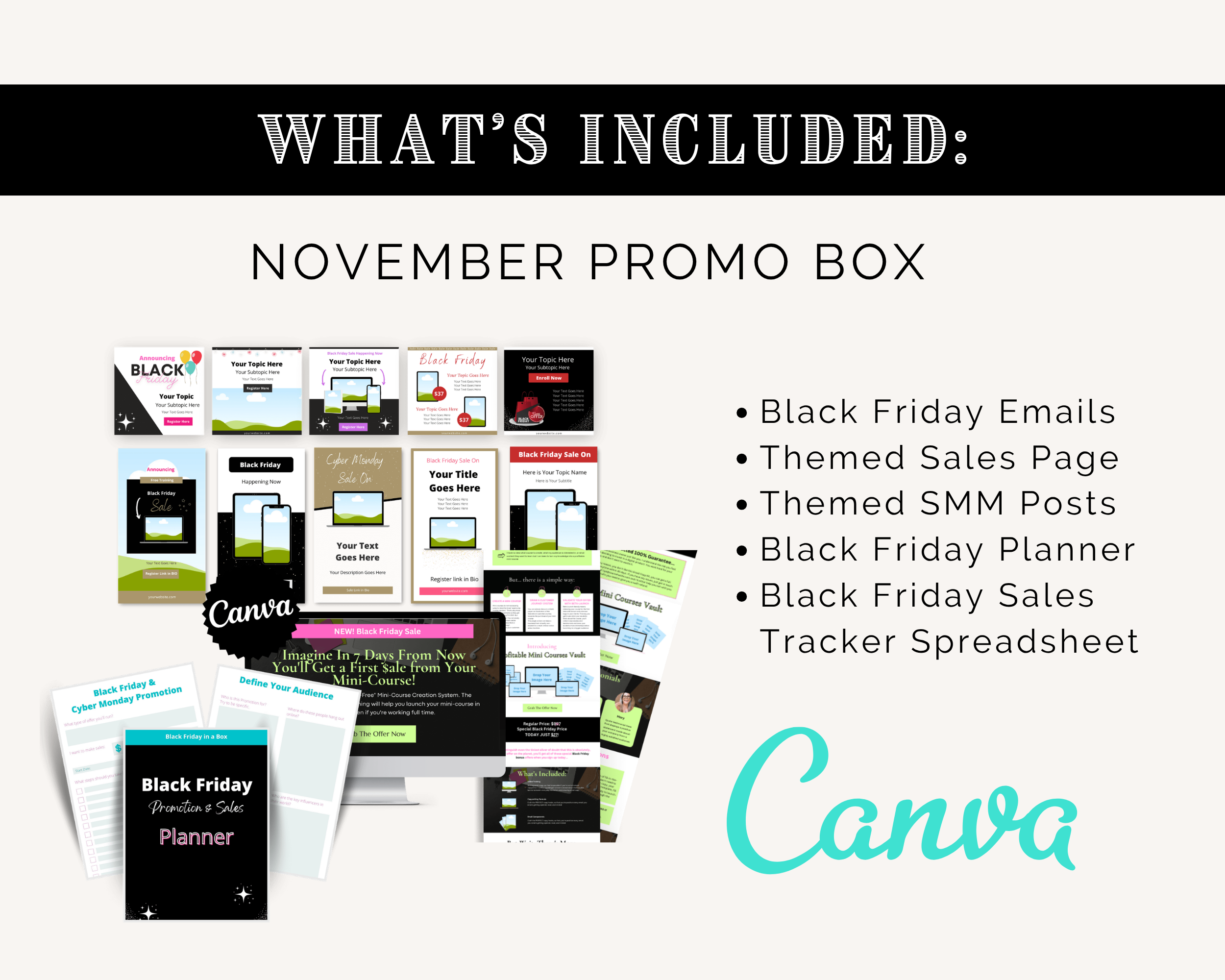 The Q4 Toolkit in a Box | Black Friday | Christmas | New Year Marketing Promo Boxes