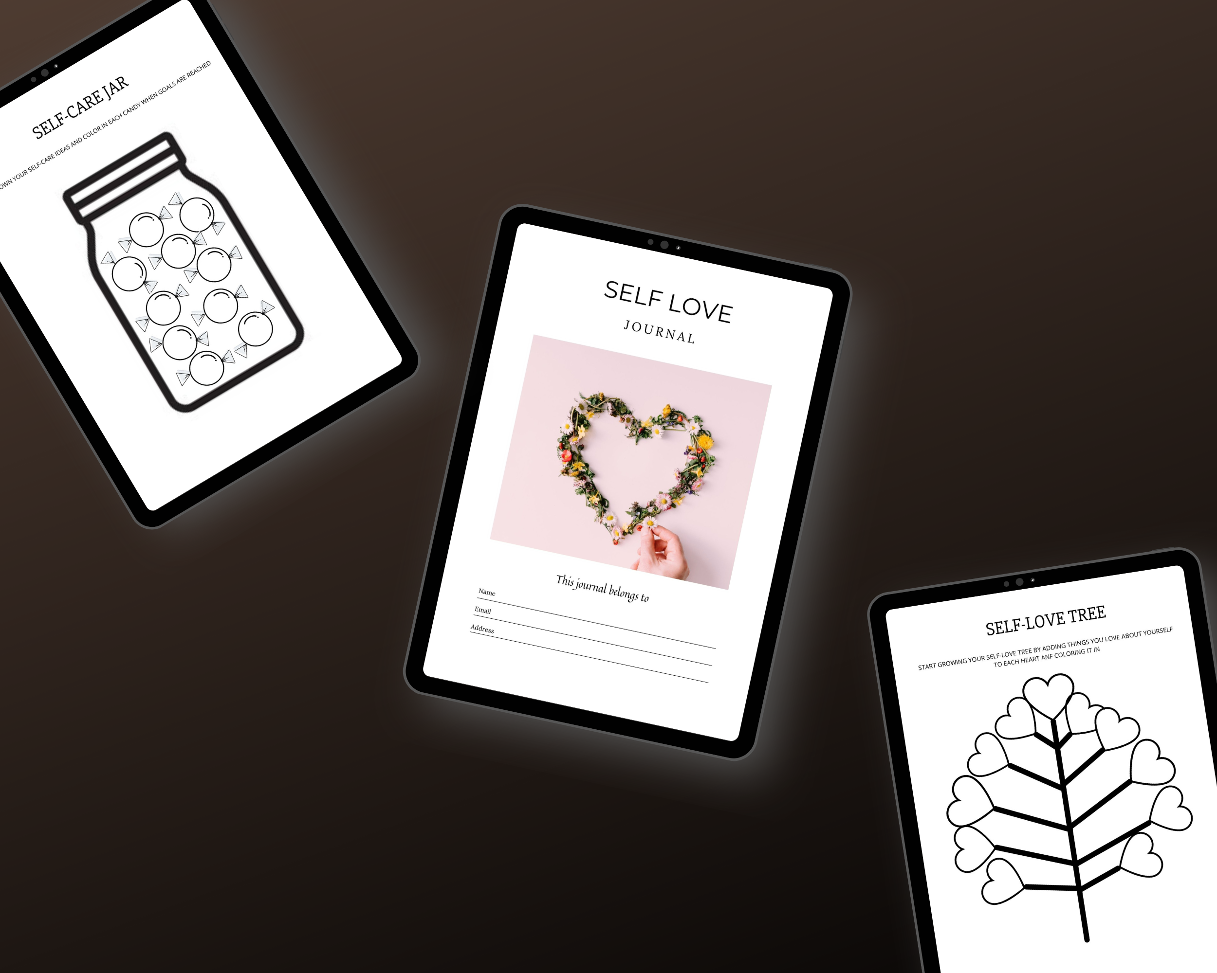 Editable Self Love Journal in Canva | Commercial Use