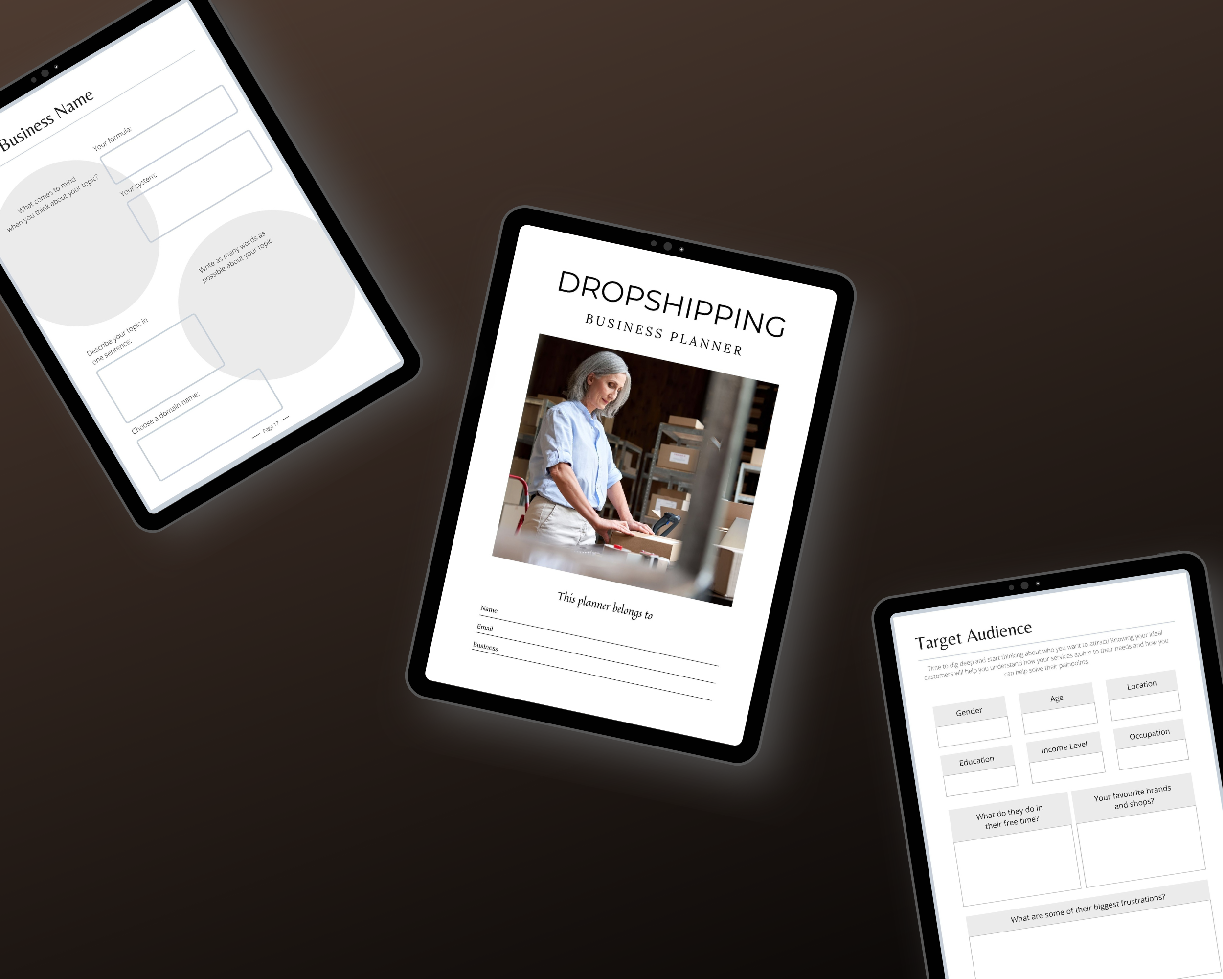 Editable Dropshipping Planner Template in Canva | Canva Template Pack | Commercial Use