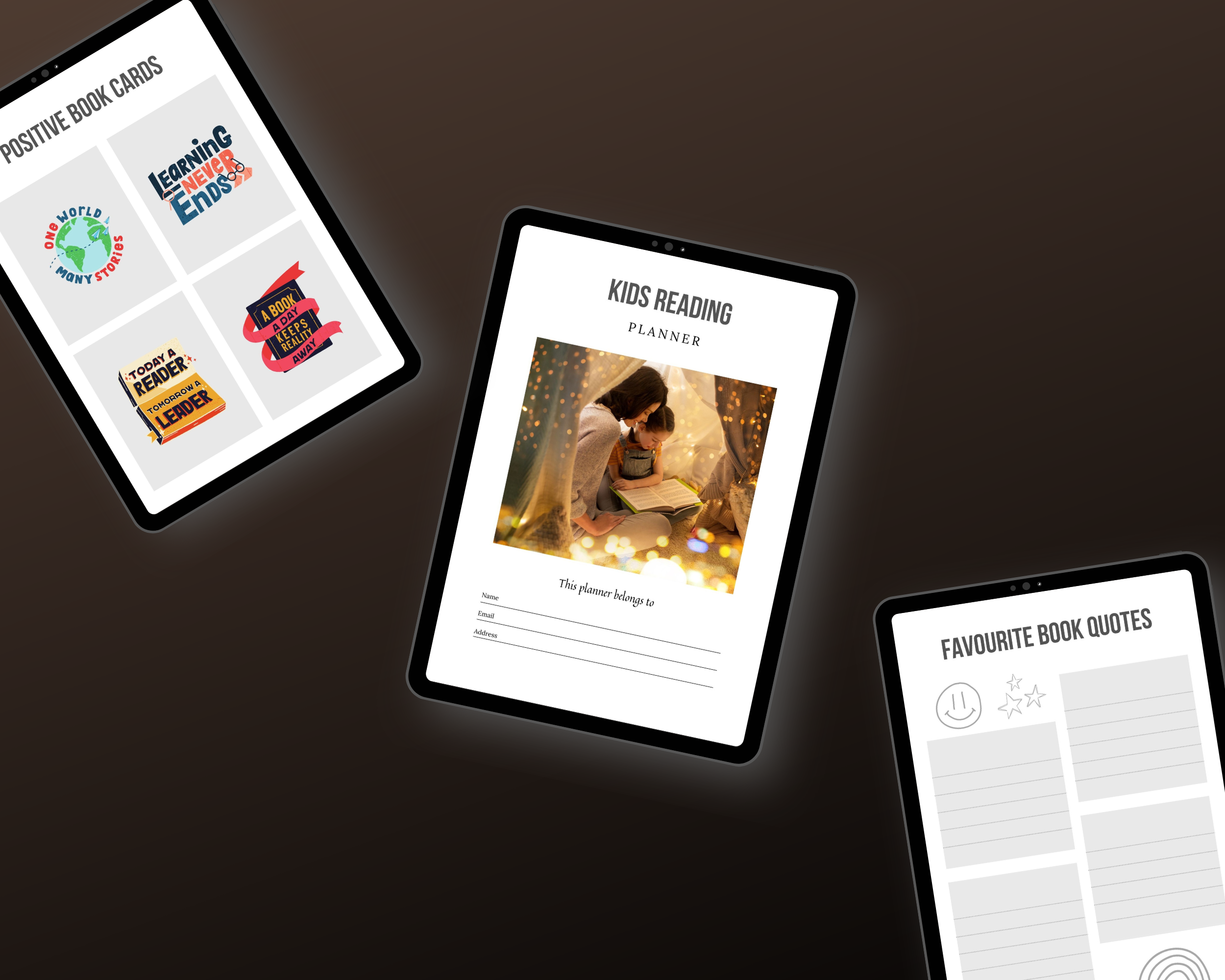 Editable Kids Reading Planner in Canva | Canva Template Pack | Commercial Use