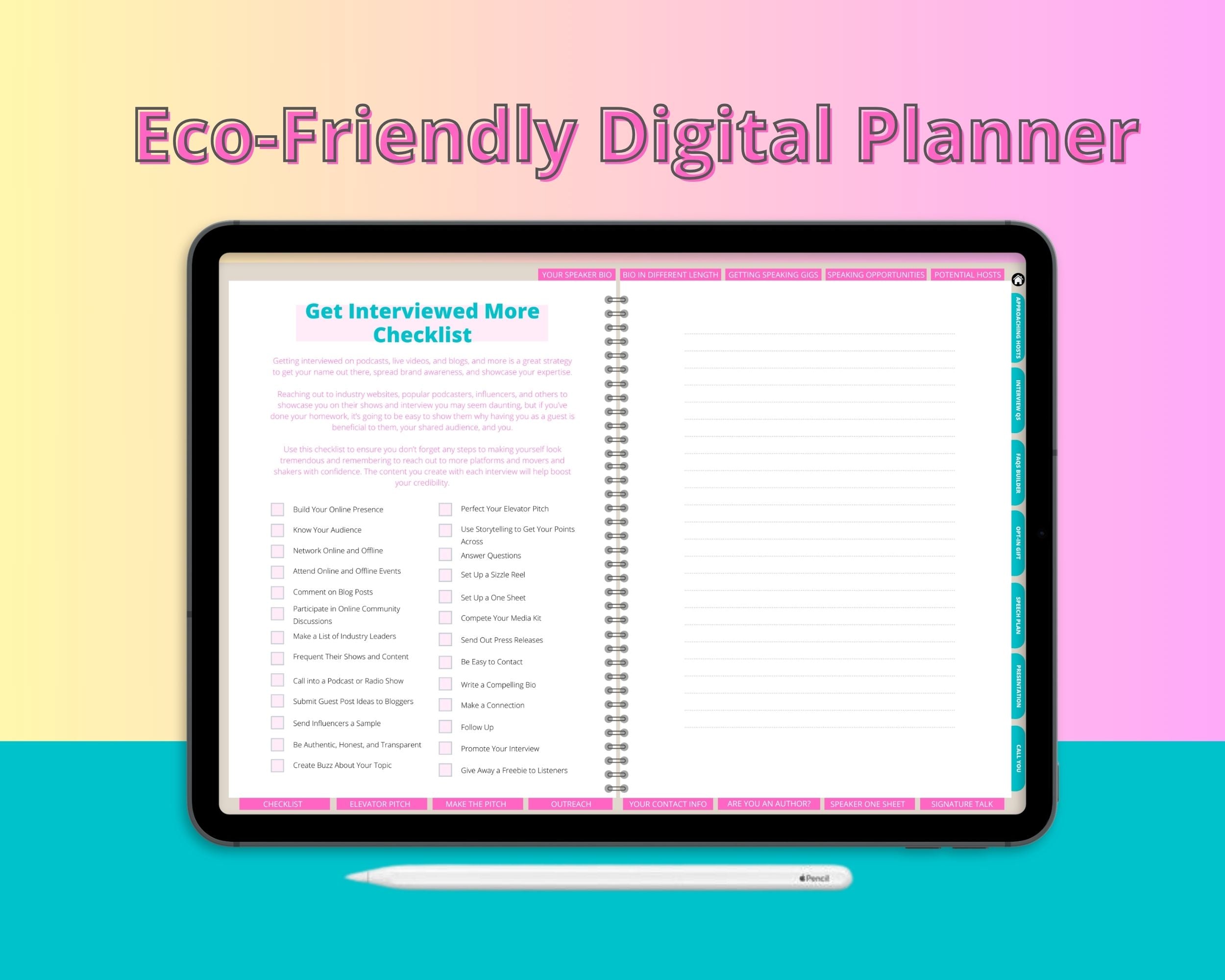 Online Speaking Opportunities Digital Workbook | Hyperlinked PDF | Suitable with Goodness & Notability