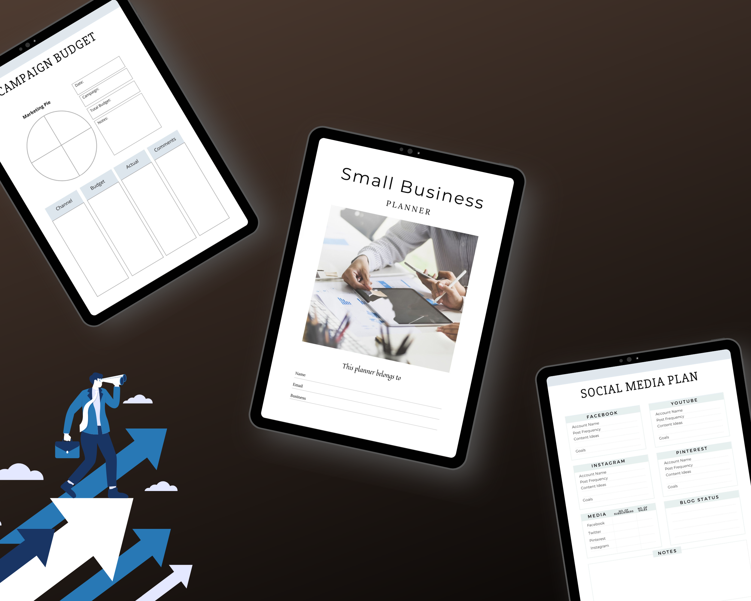 Editable Small Business Planner Templates in Canva
