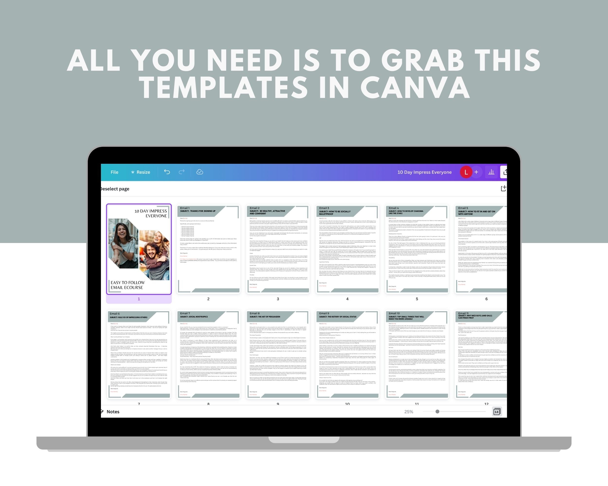 10-Day Impress Everyone Emails | Rebrandable Done-for-You eCourse