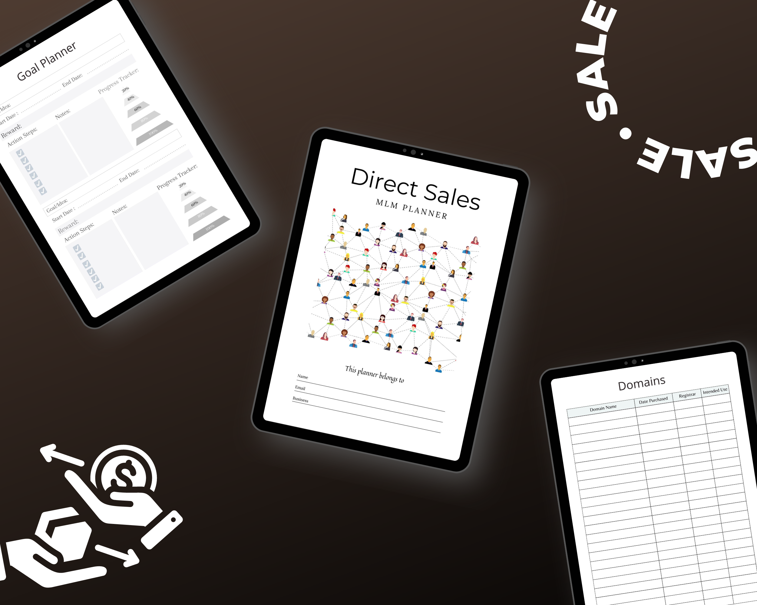 Editable Direct Sales Planner in Canva | Commercial Use