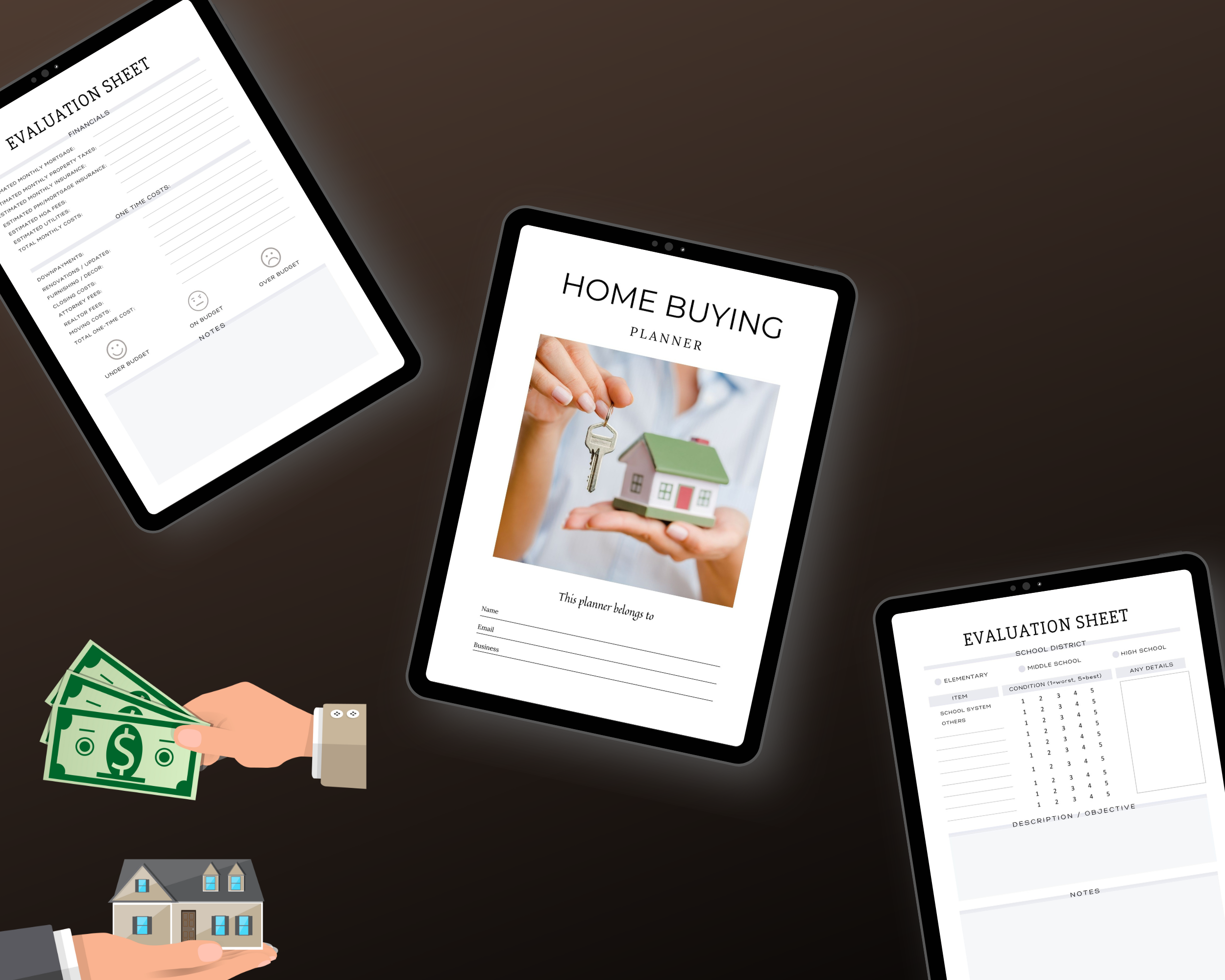 Editable Home Buying Planner in Canva | Commercial Use