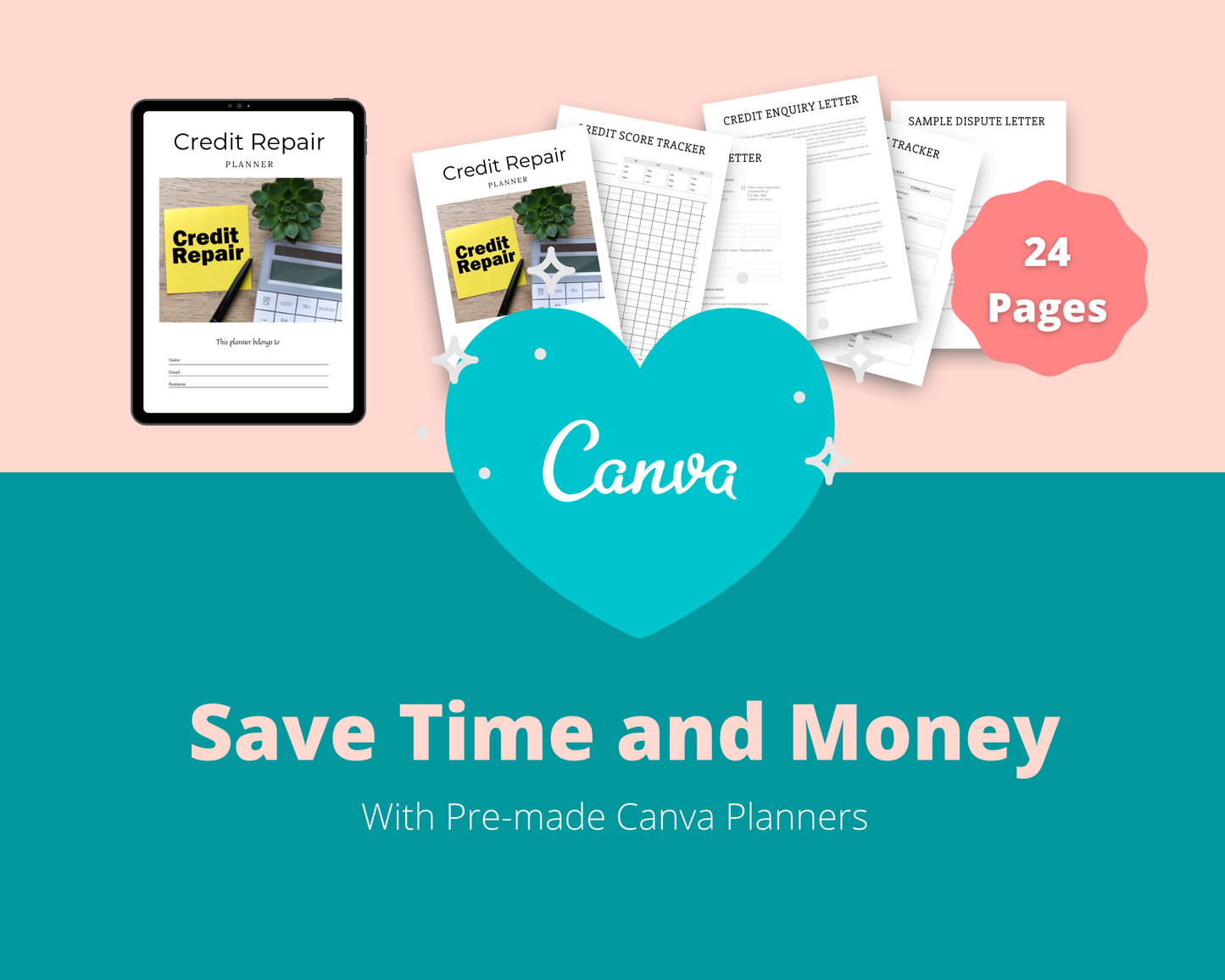 BUNDLE of 7 Business Planners in Canva | Customizable | Editable | Commercial Use | Business Templates