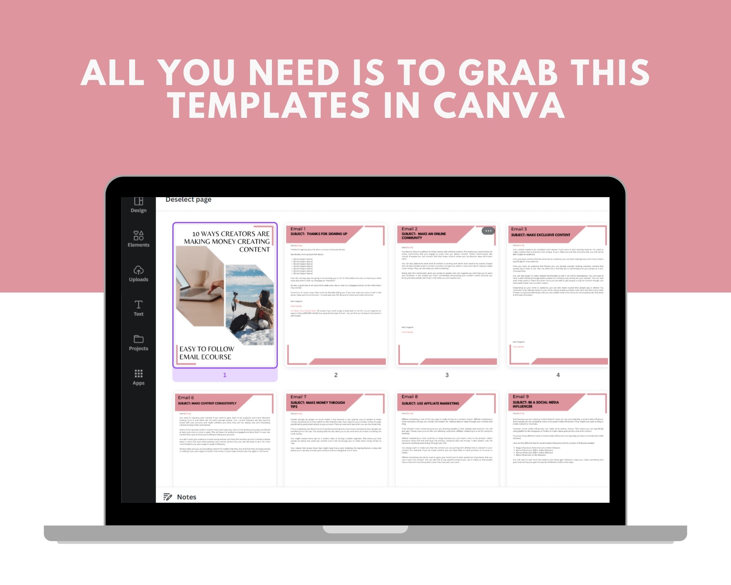 Editable 10 Ways Creators are Making Money Creating Content Emails | Newsletter Template