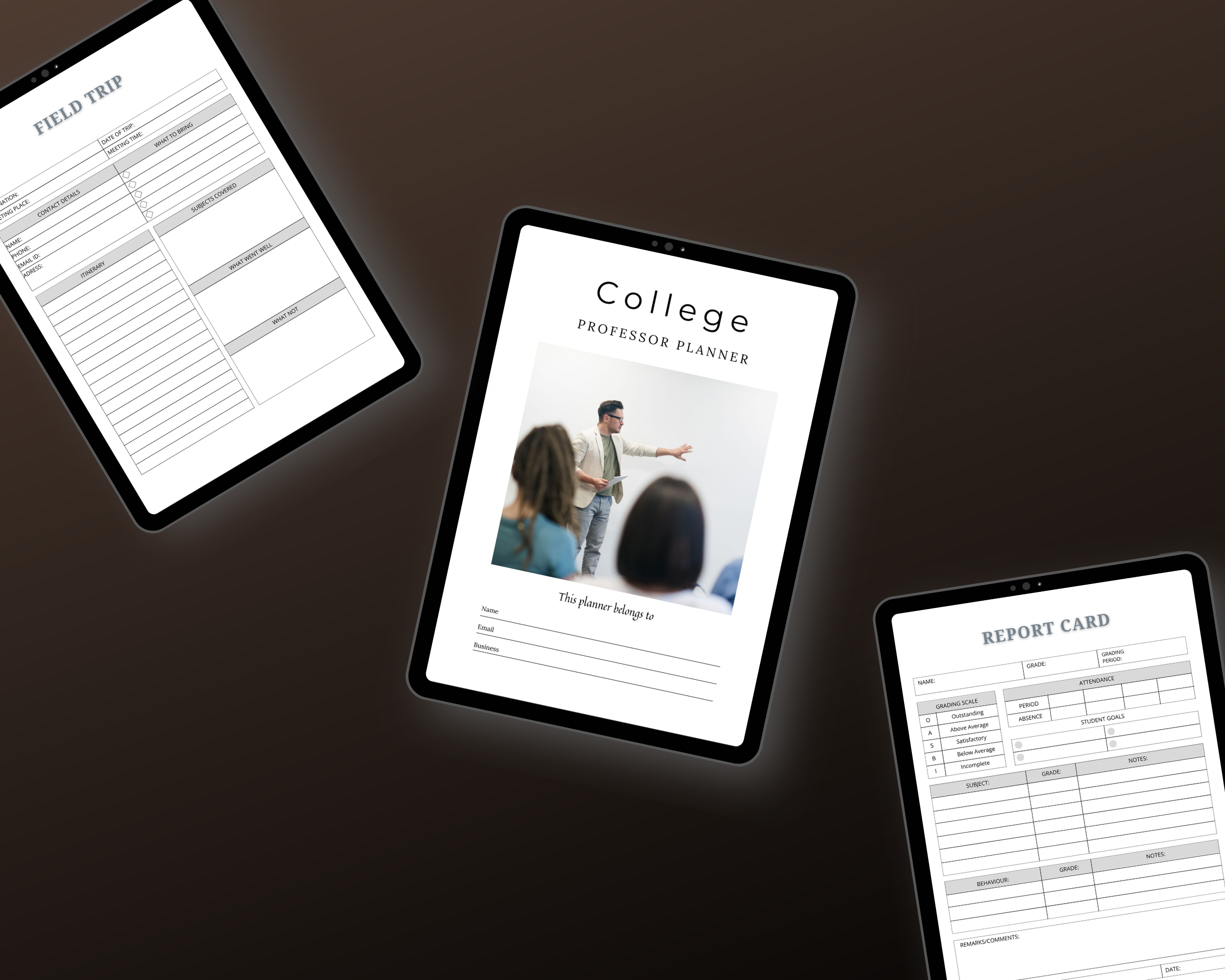 College Professor Planner | Canva Template Pack | Academic Planner Templates | Commercial Use