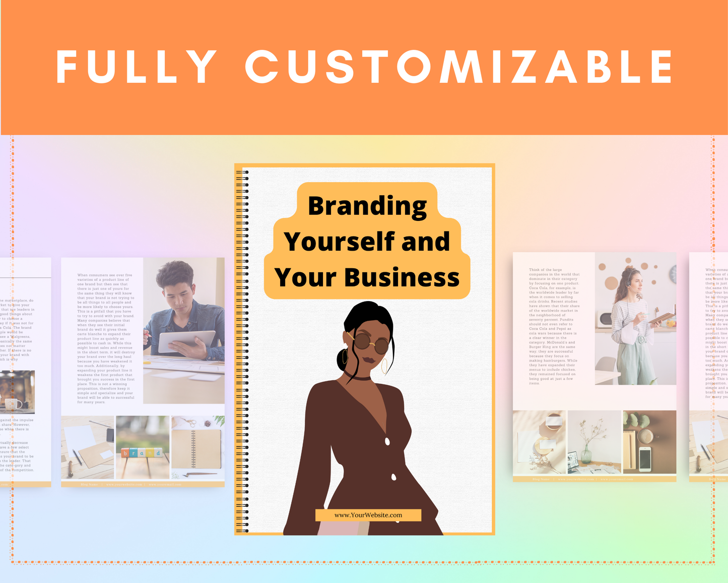 Editable Branding Yourself and Your Business | Done-for-You Ebook in Canva