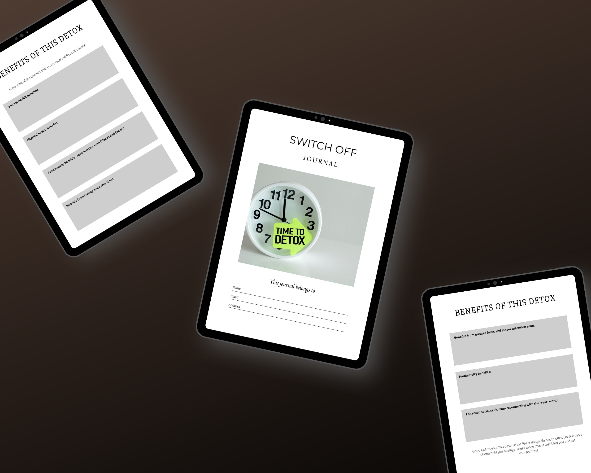 Editable Switch Off Planner Templates in Canva | Commercial Use