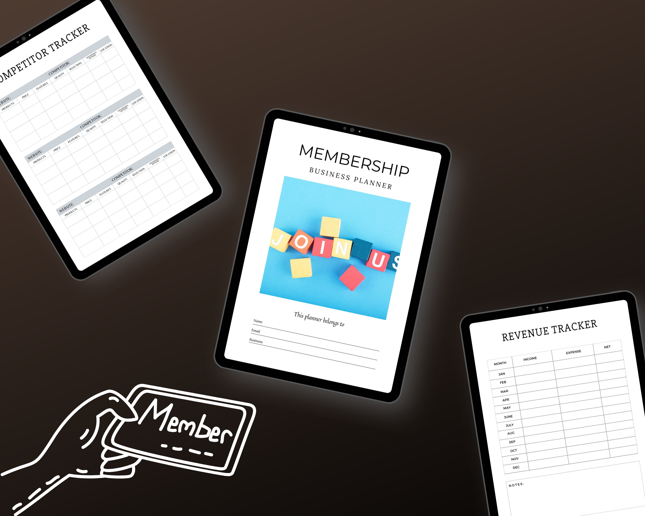 Editable Membership Business Planner in Canva | Commercial Use