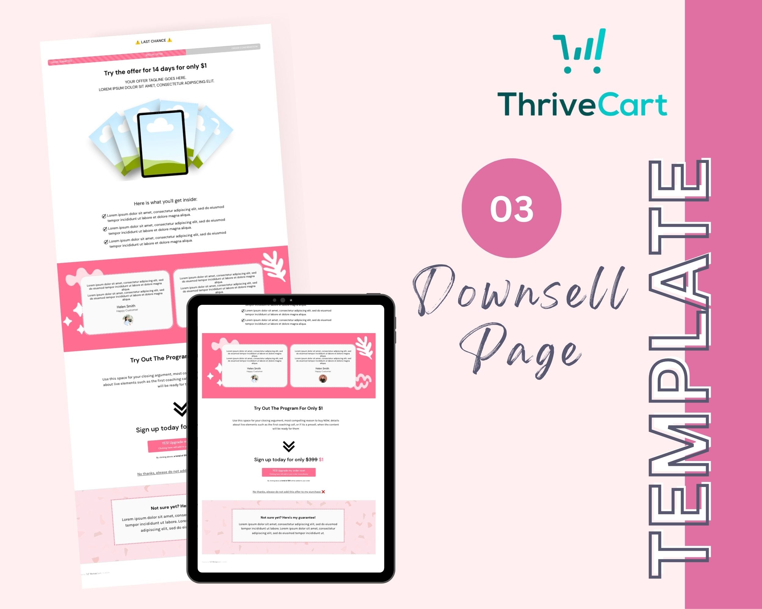Raspberry Pie ThriveCart 4-Page Sales Funnel Template