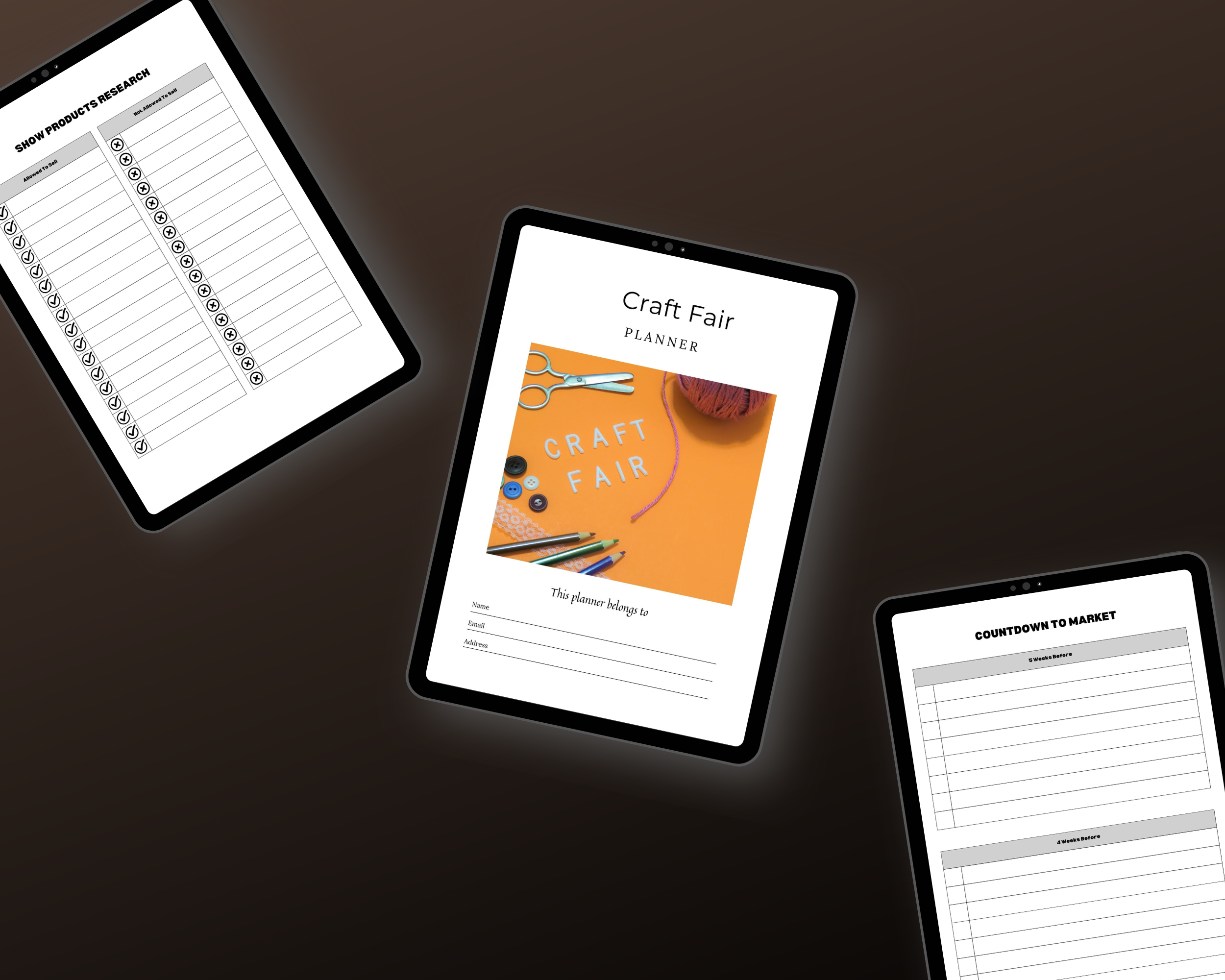 Editable Craft Fair Planner in Canva | Canva Template Pack | Commercial Use