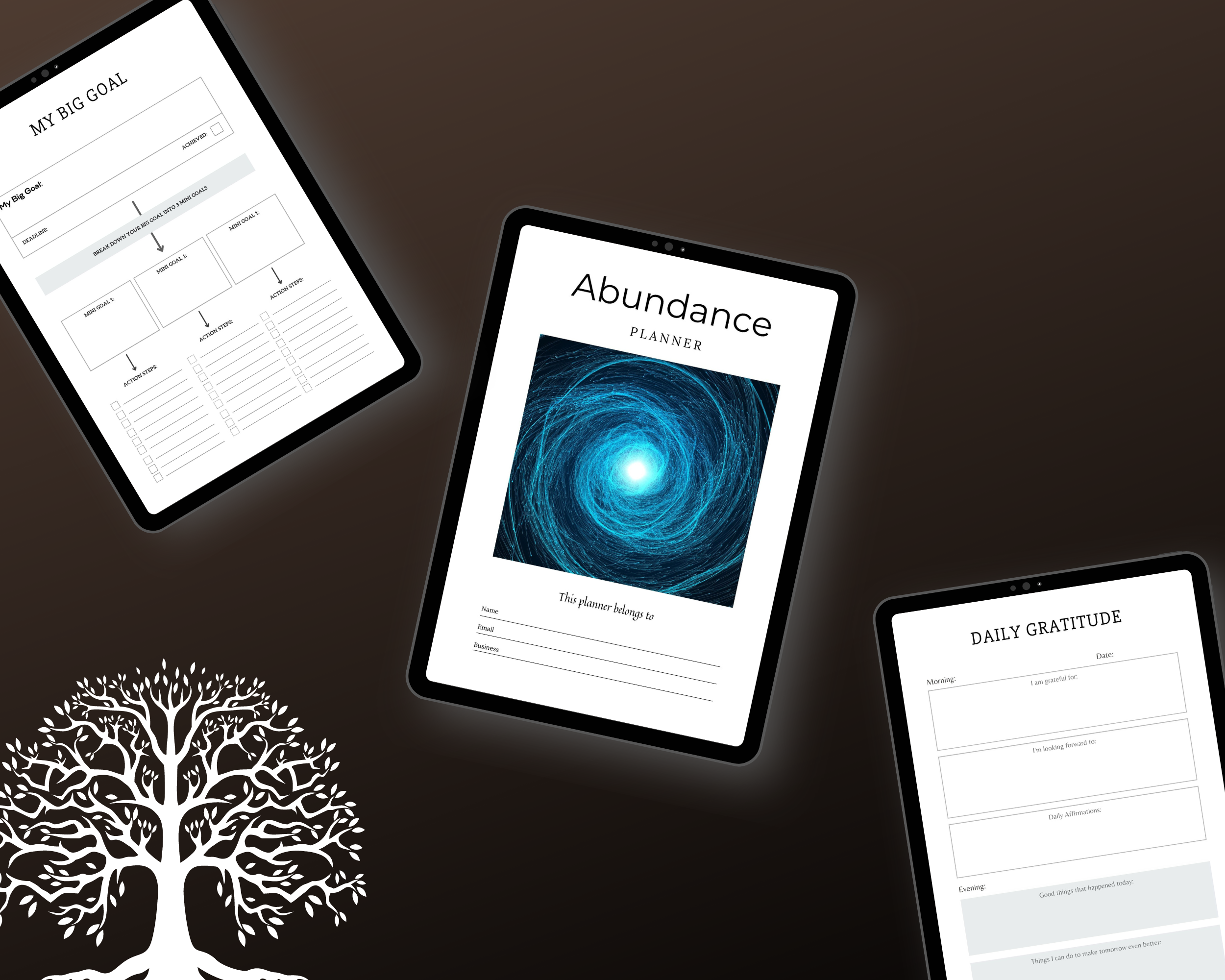 Editable Abundance Planner in Canva | Commercial Use