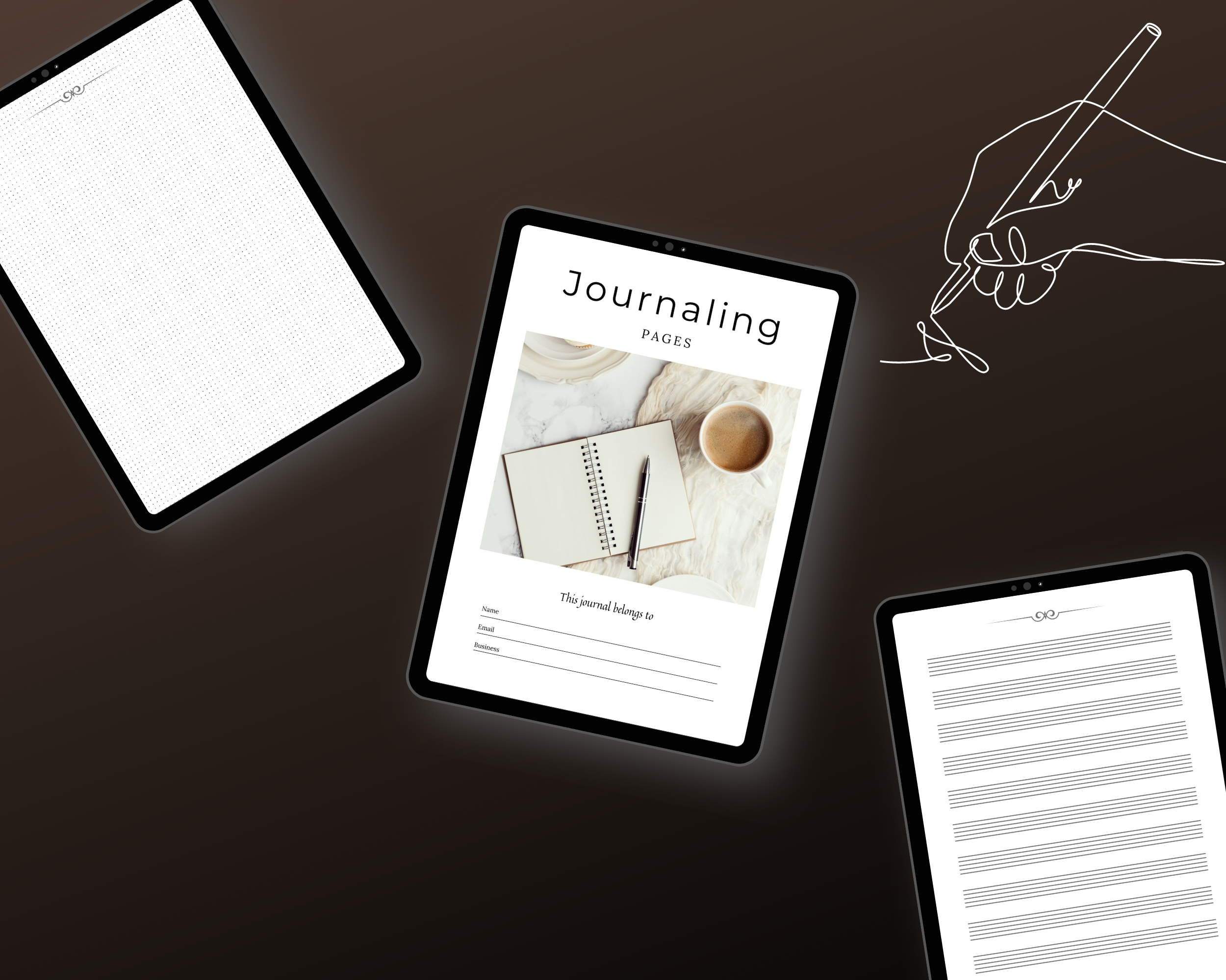 Editable Journaling Pages in Canva | Commercial Use