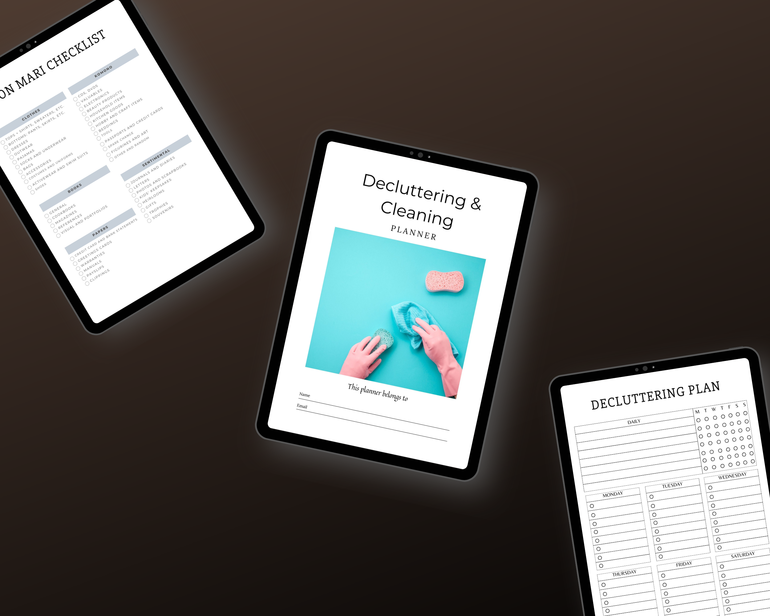 Editable Decluttering Template in Canva | Commercial Use