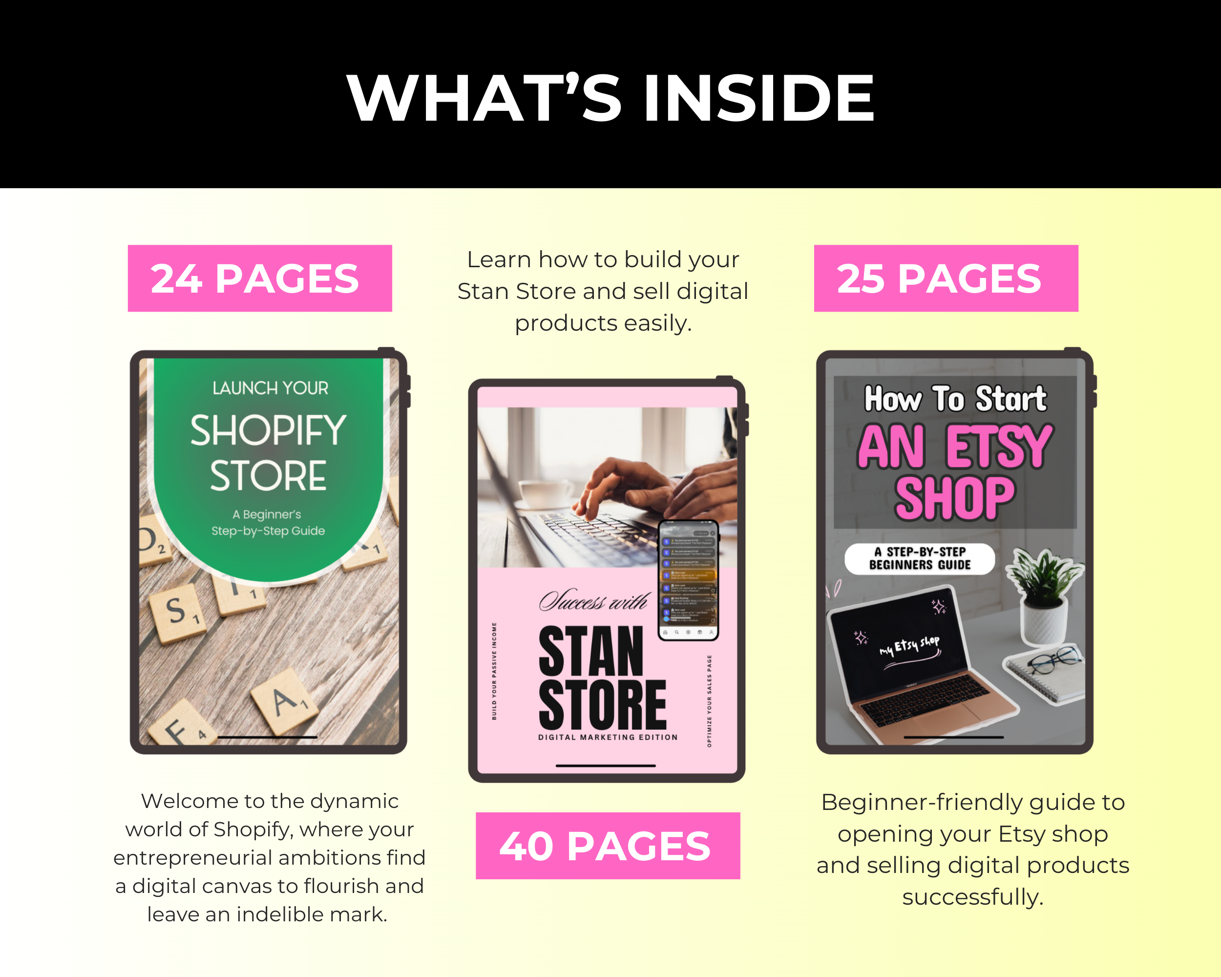 Selling Tools Bundle of 11 Editable Ebooks in Canva with PLR Rights