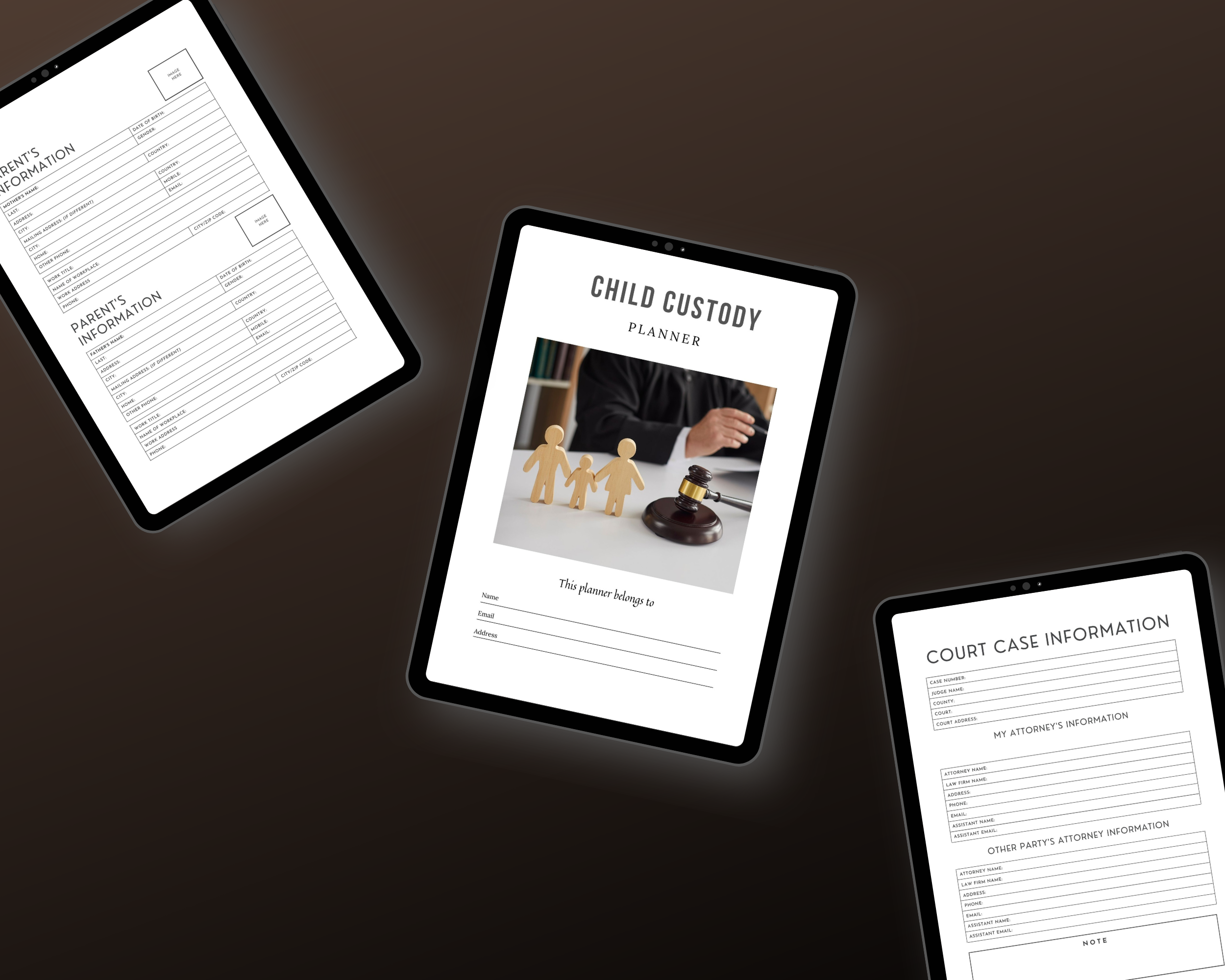 Editable Child Custody Planner in Canva | Canva Template Pack | Commercial Use