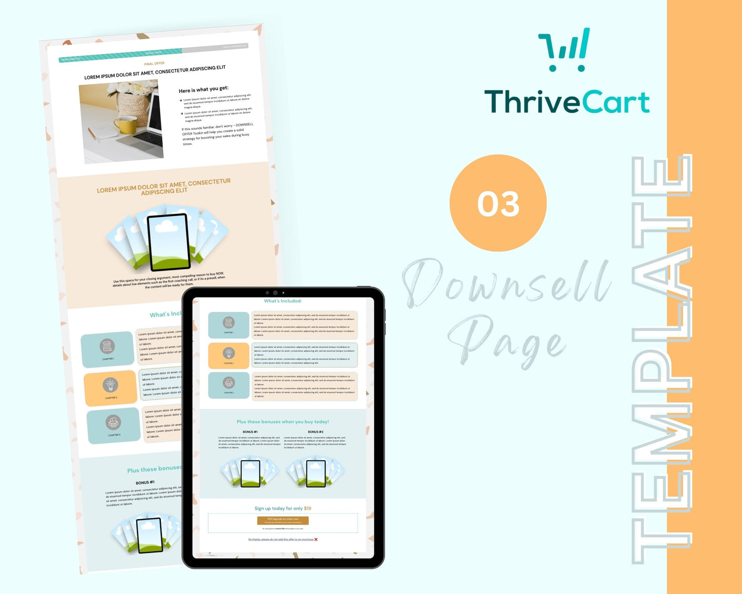 Green & Gold ThriveCart 4-Page Sales Funnel Template